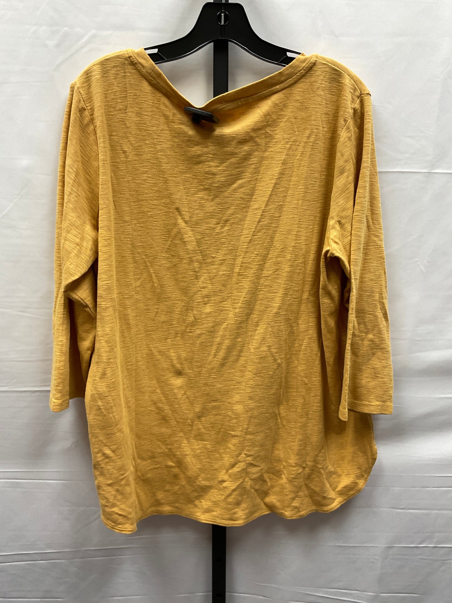 Yellow Top Long Sleeve Kirkland, Size Xl