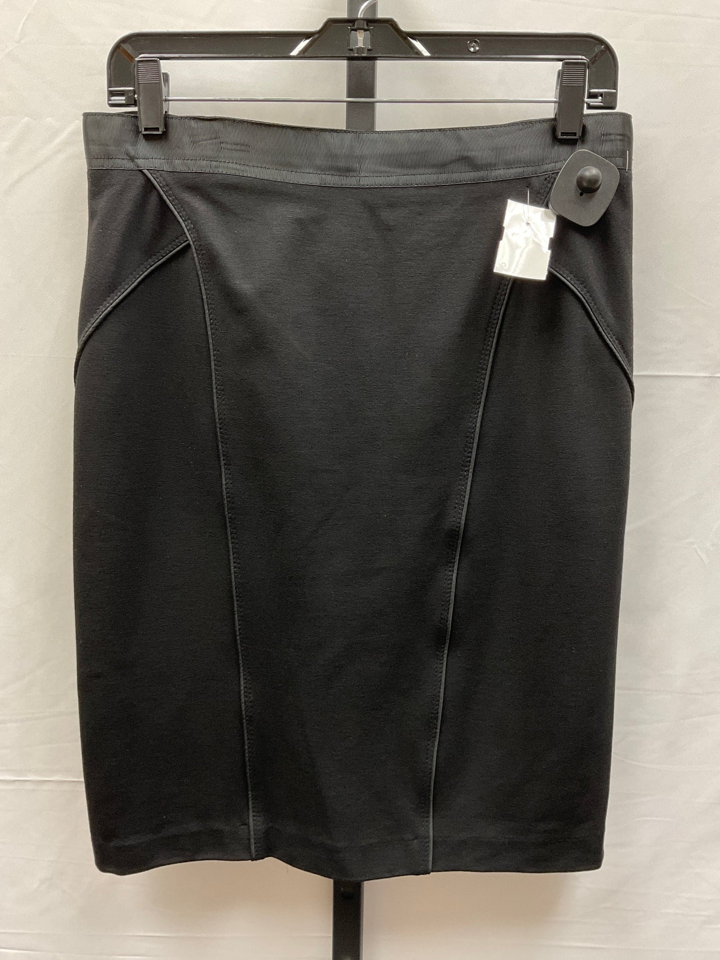 Black Skirt Midi Kenar, Size 8