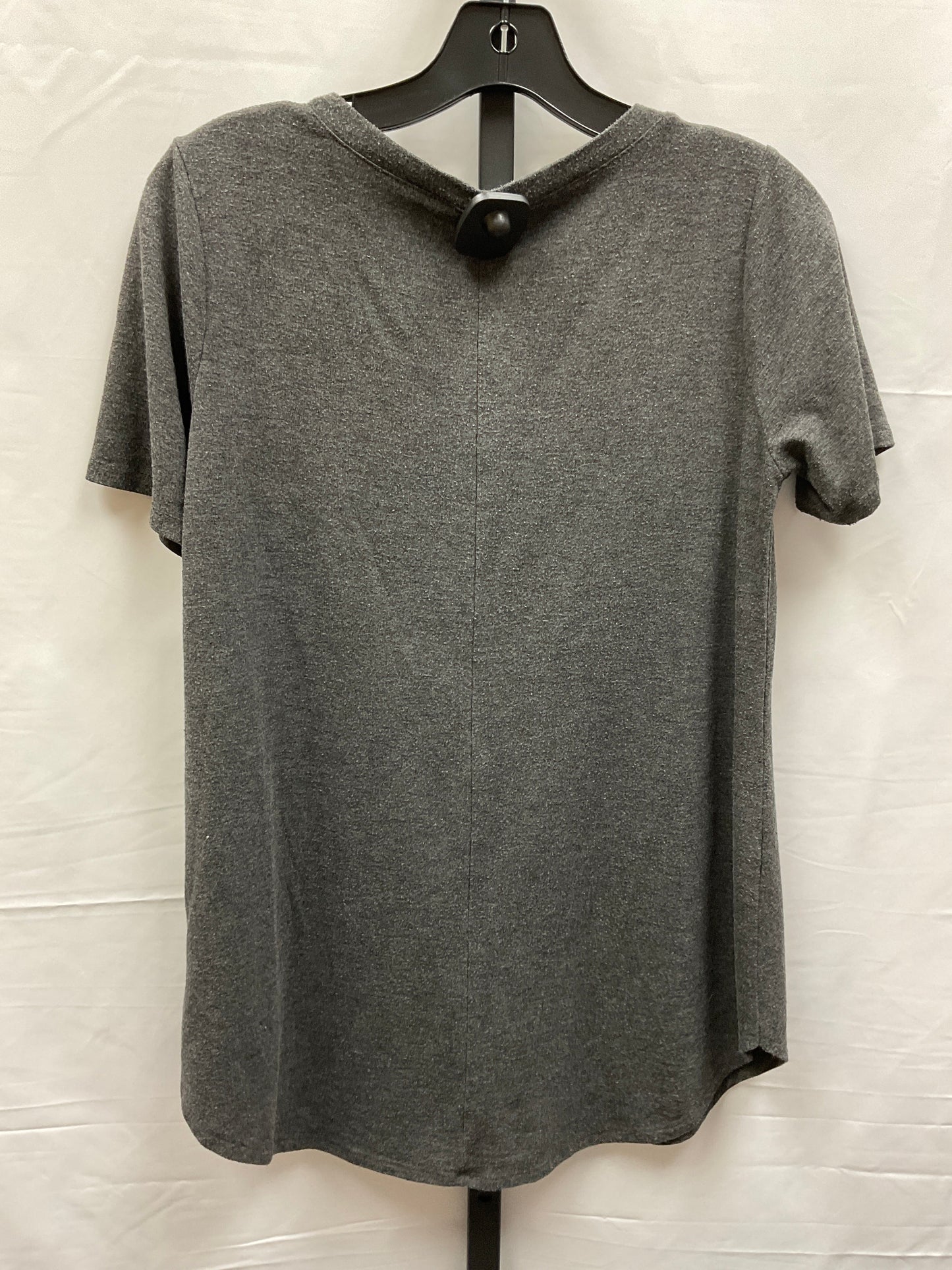 Grey Top Short Sleeve Basic Zenana Outfitters, Size S