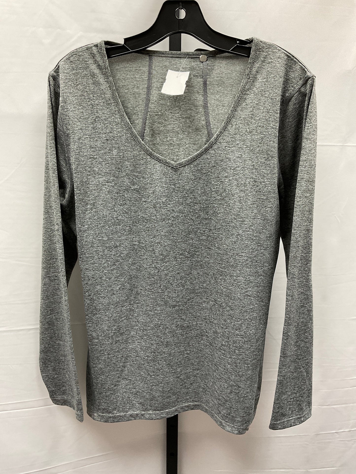 Grey Athletic Top Long Sleeve Crewneck Rbx, Size Xl