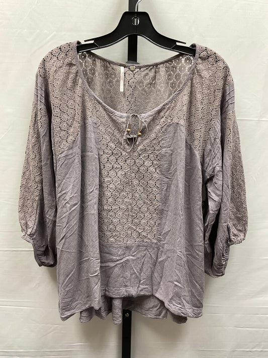 Taupe Top Long Sleeve Free People, Size S