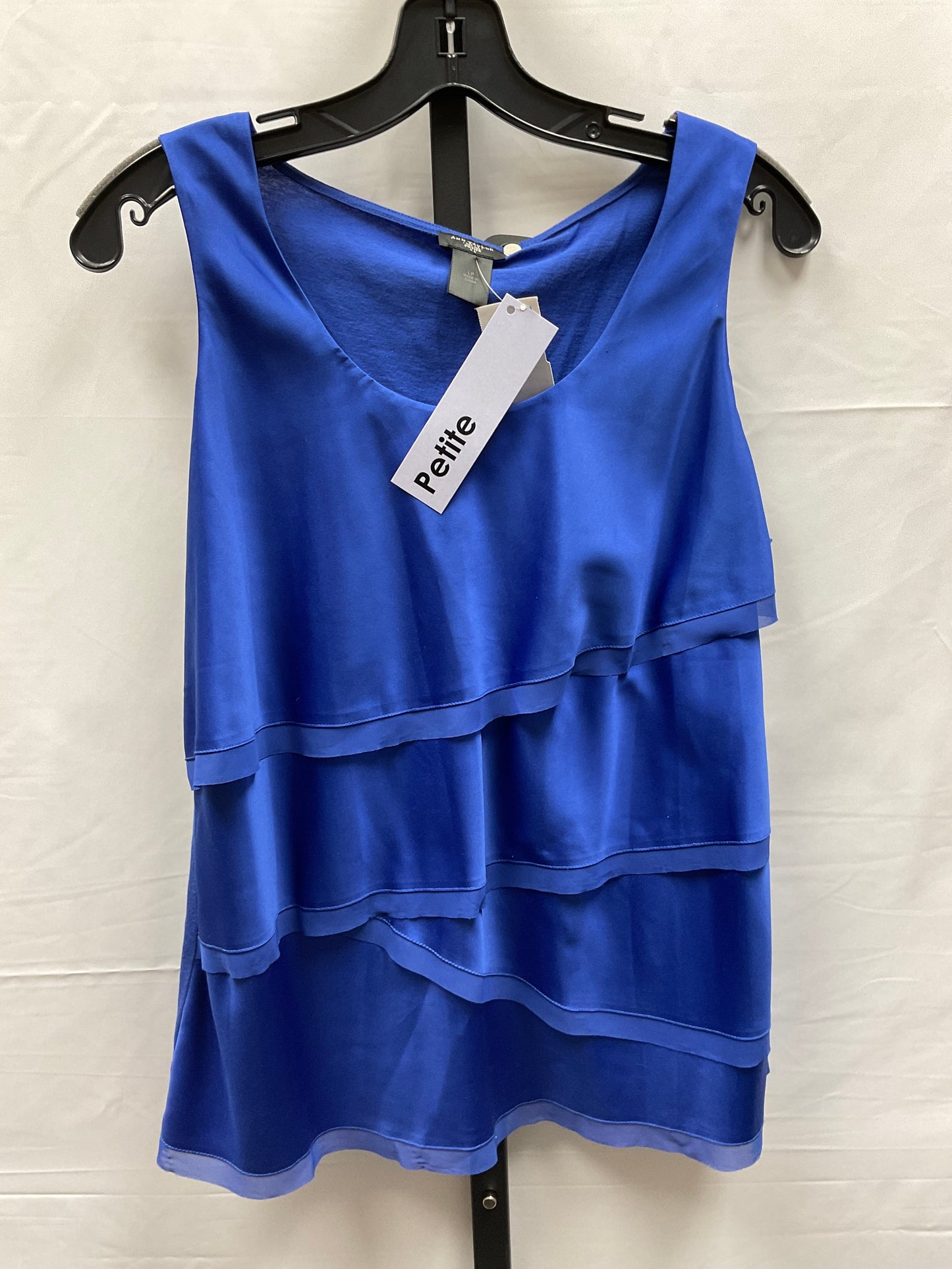 Blue Top Sleeveless Ann Taylor, Size Petite L