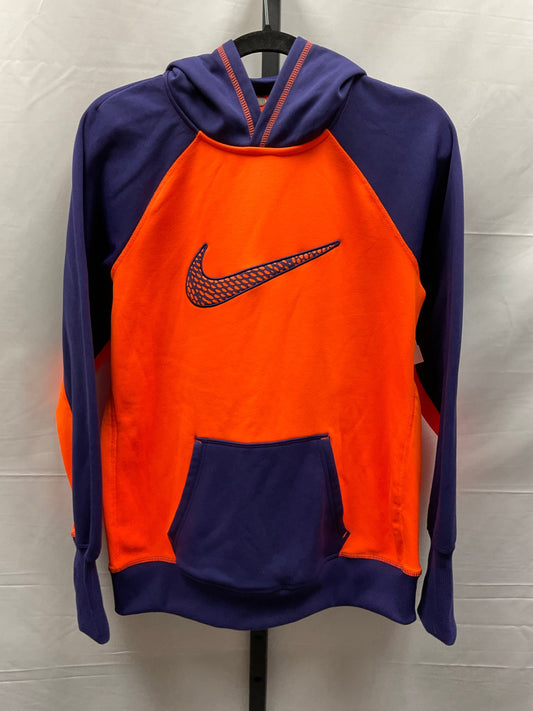Orange & Purple Athletic Sweatshirt Hoodie Nike Apparel, Size L