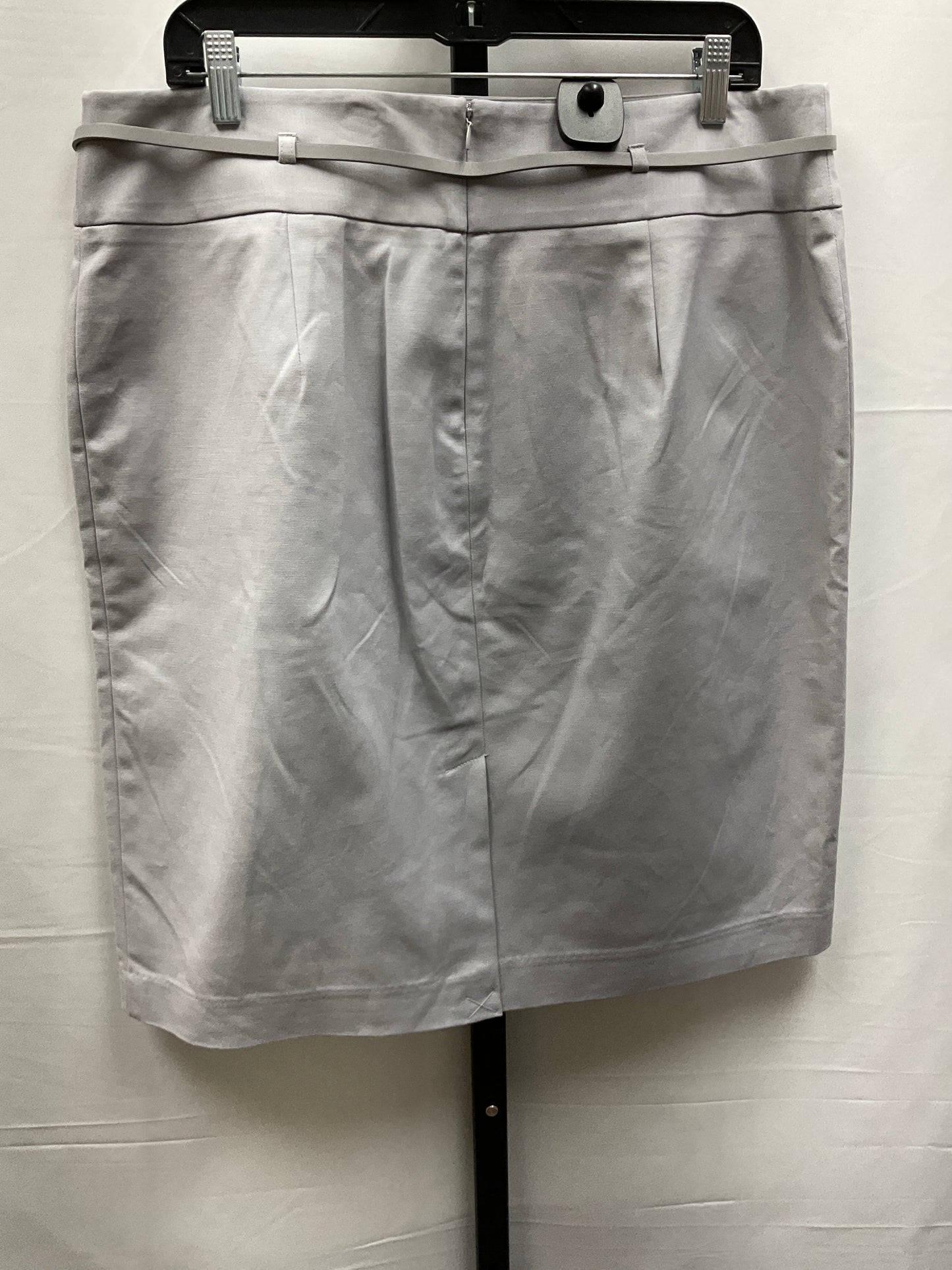 Skirt Midi By Liz Claiborne In Grey, Size: 16