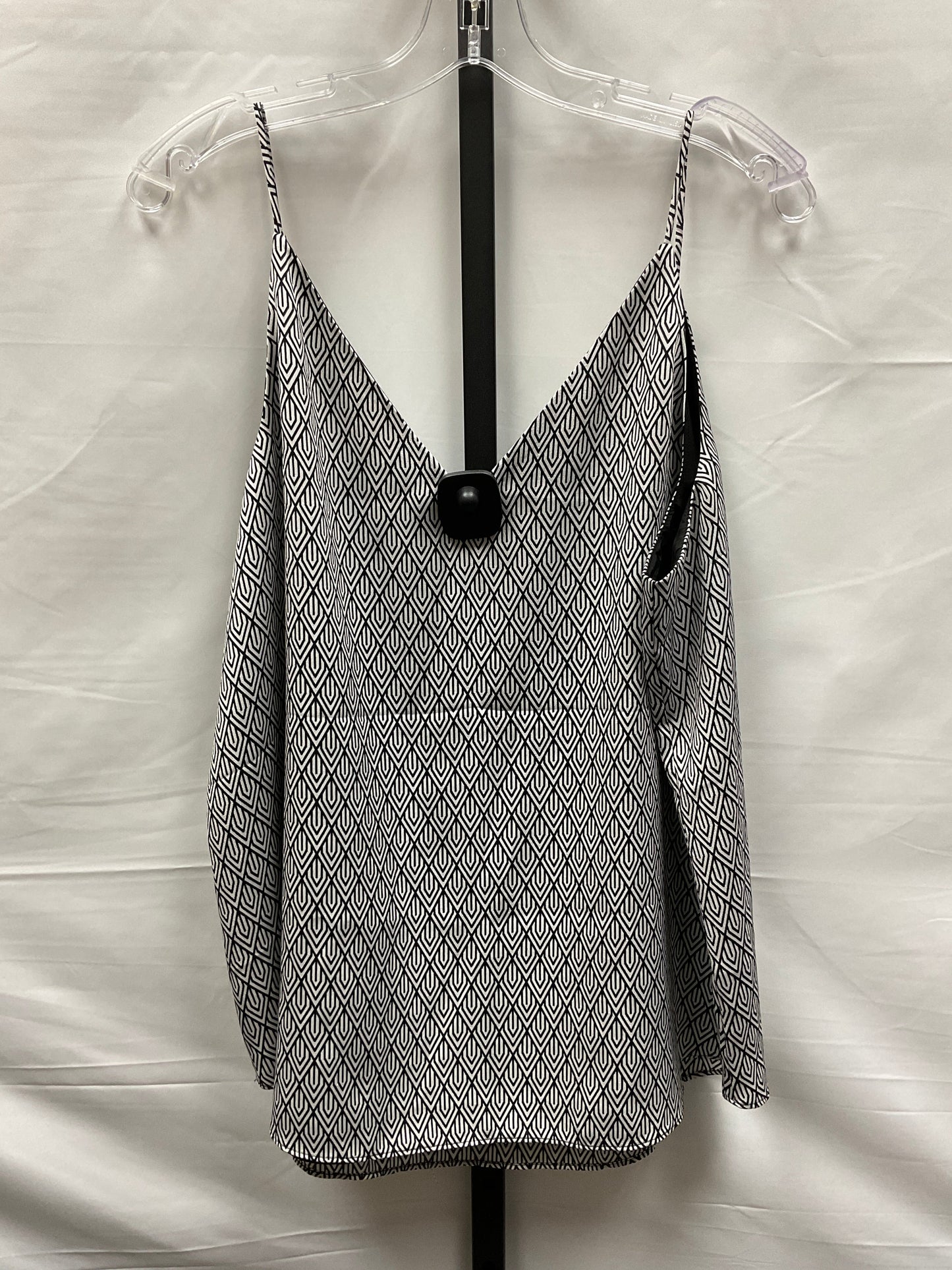 Black & White Top Cami Express, Size Xl