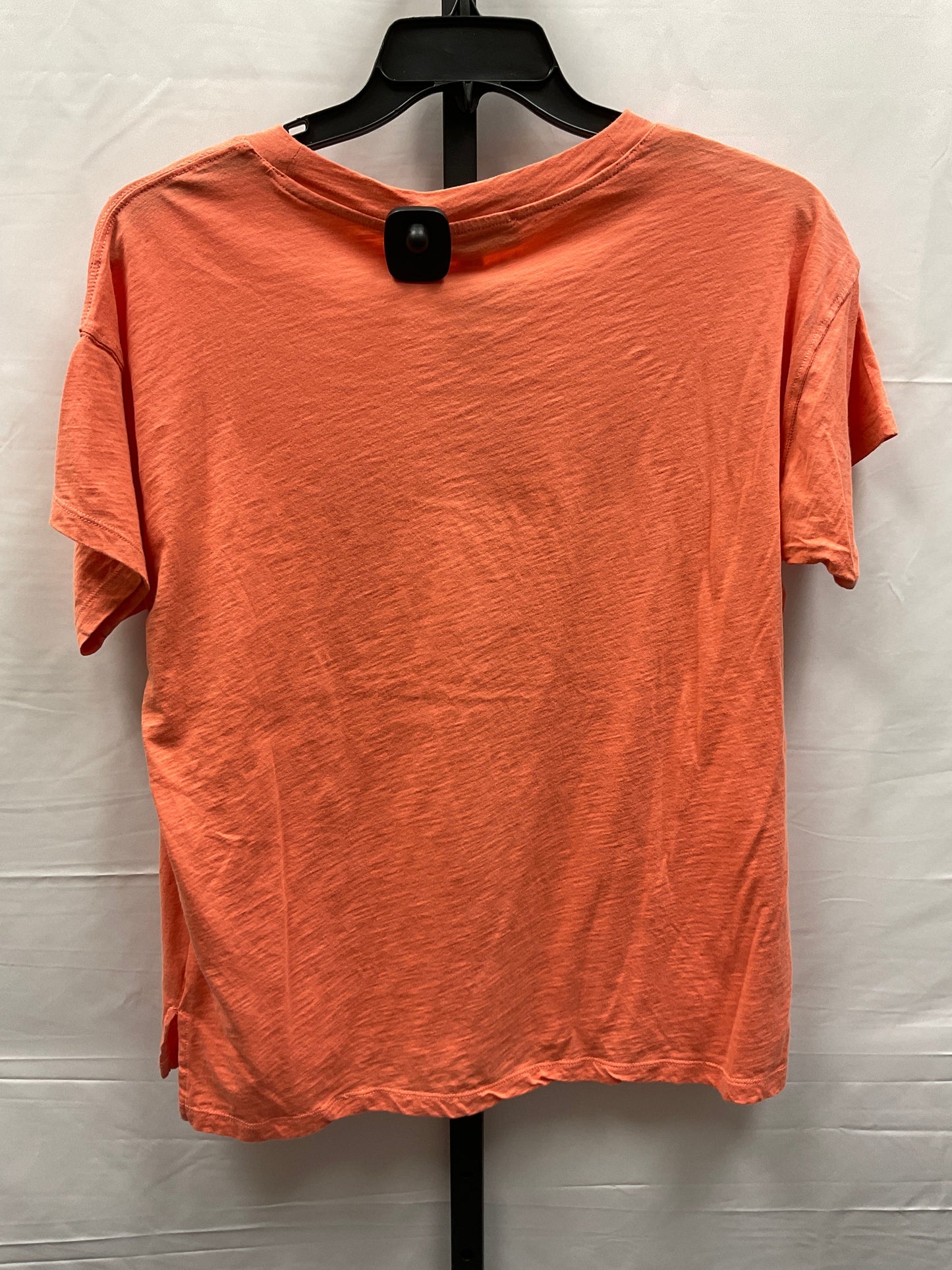 Orange Top Short Sleeve Basic Loft, Size M