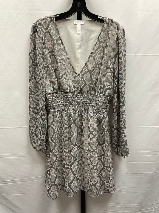 Snakeskin Print Dress Casual Midi Leith, Size M