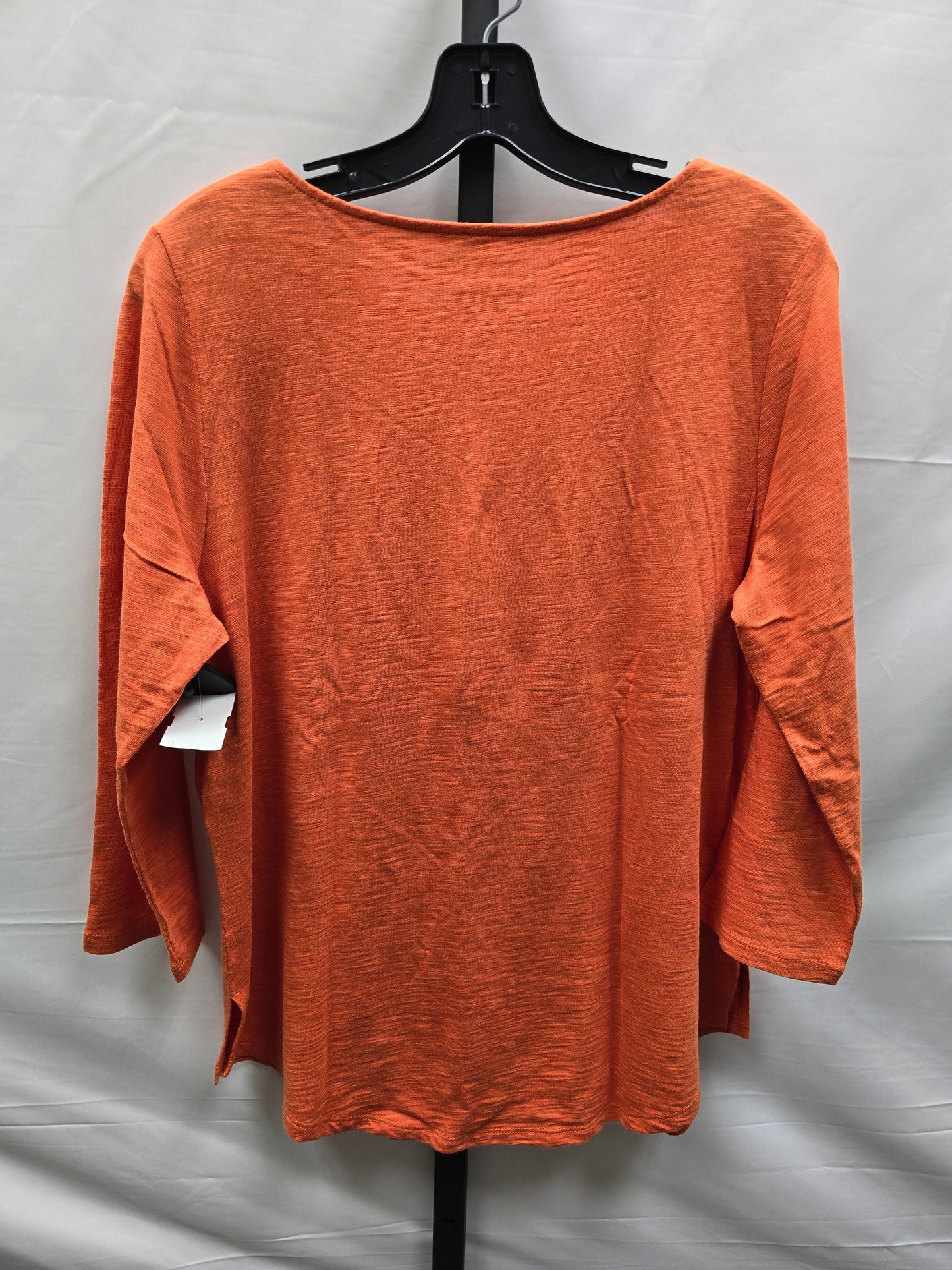 Orange Top Long Sleeve Basic Chicos, Size M