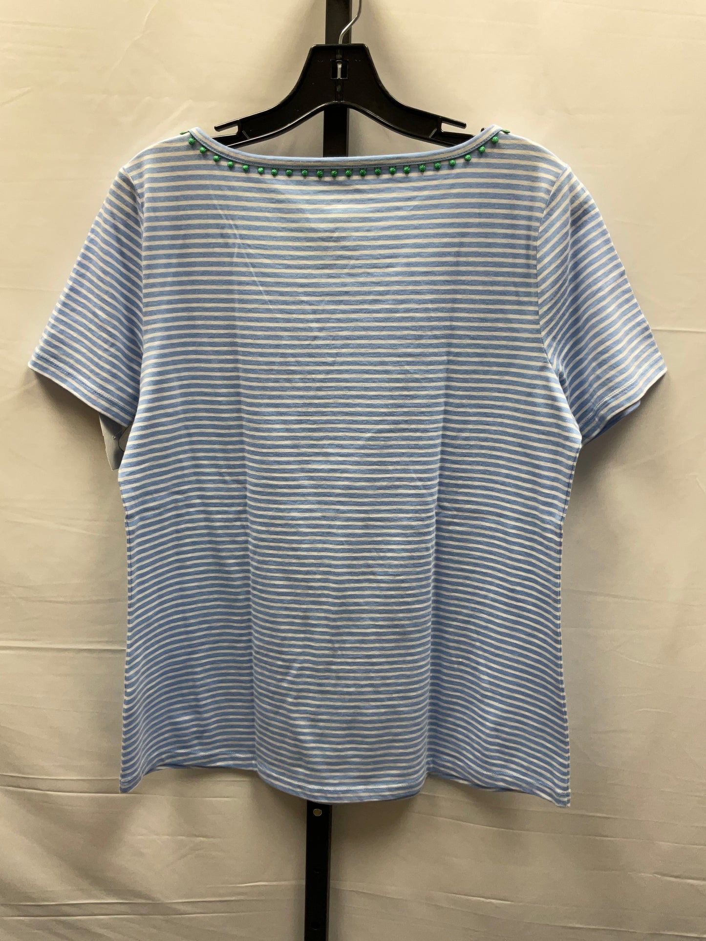 Striped Pattern Top Short Sleeve Talbots, Size M