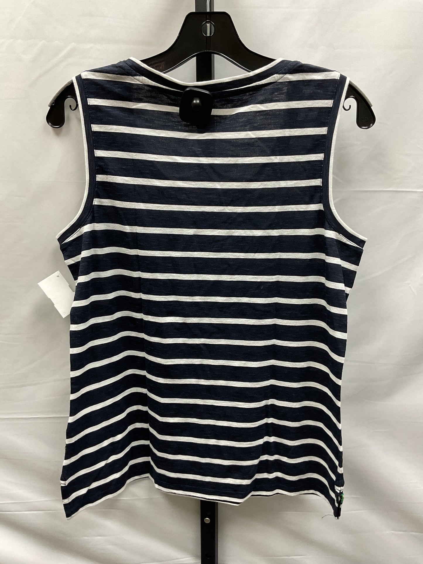 Striped Pattern Top Sleeveless Basic Talbots, Size S