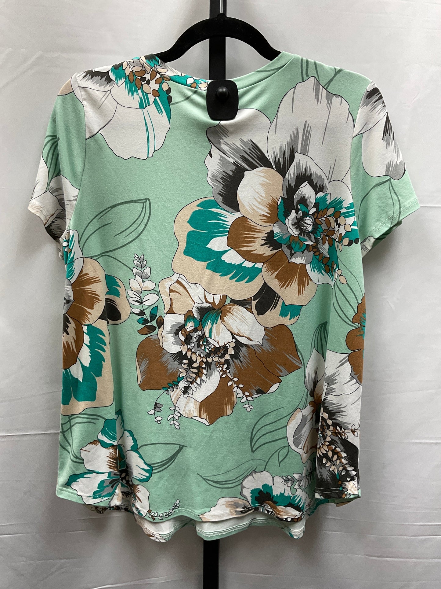 Floral Print Top Short Sleeve Honeyme, Size M