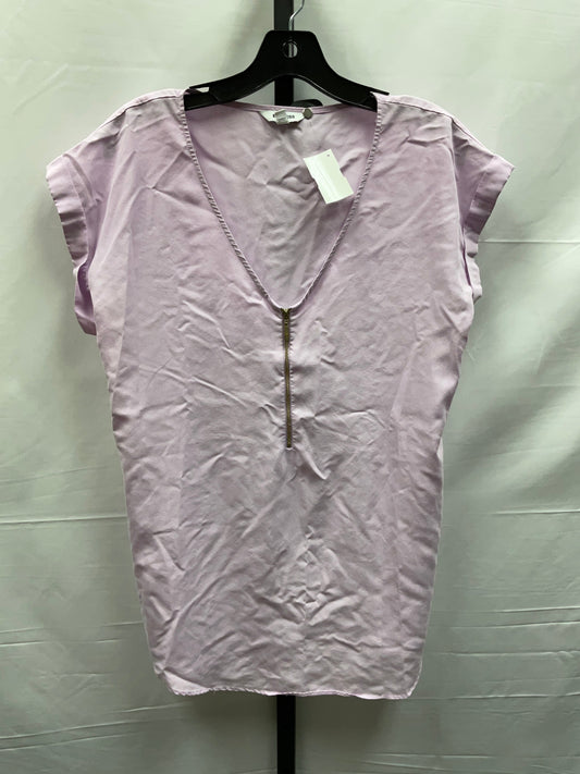 Purple Top Short Sleeve Express, Size L