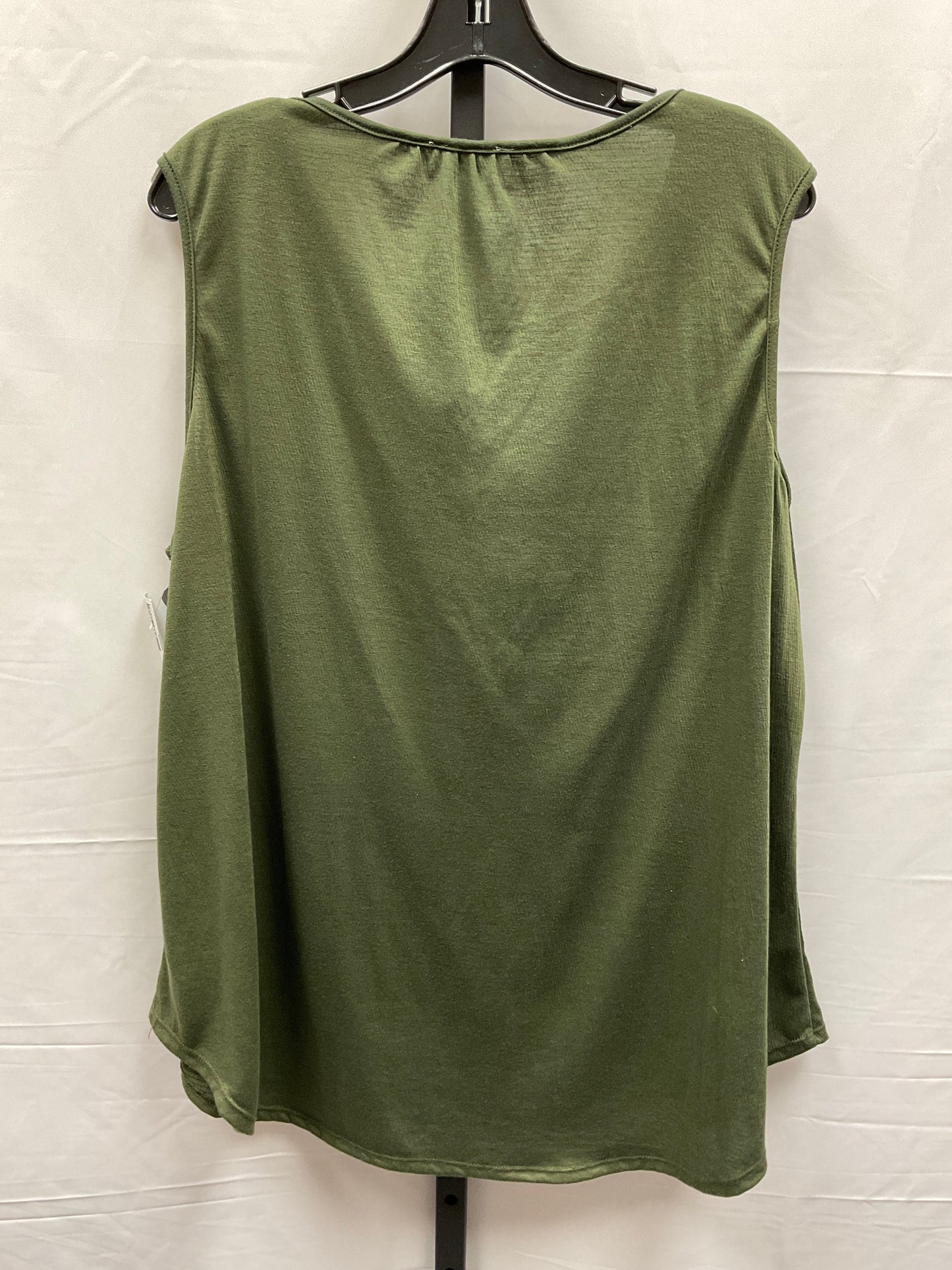 Green Top Sleeveless Clothes Mentor, Size 3x