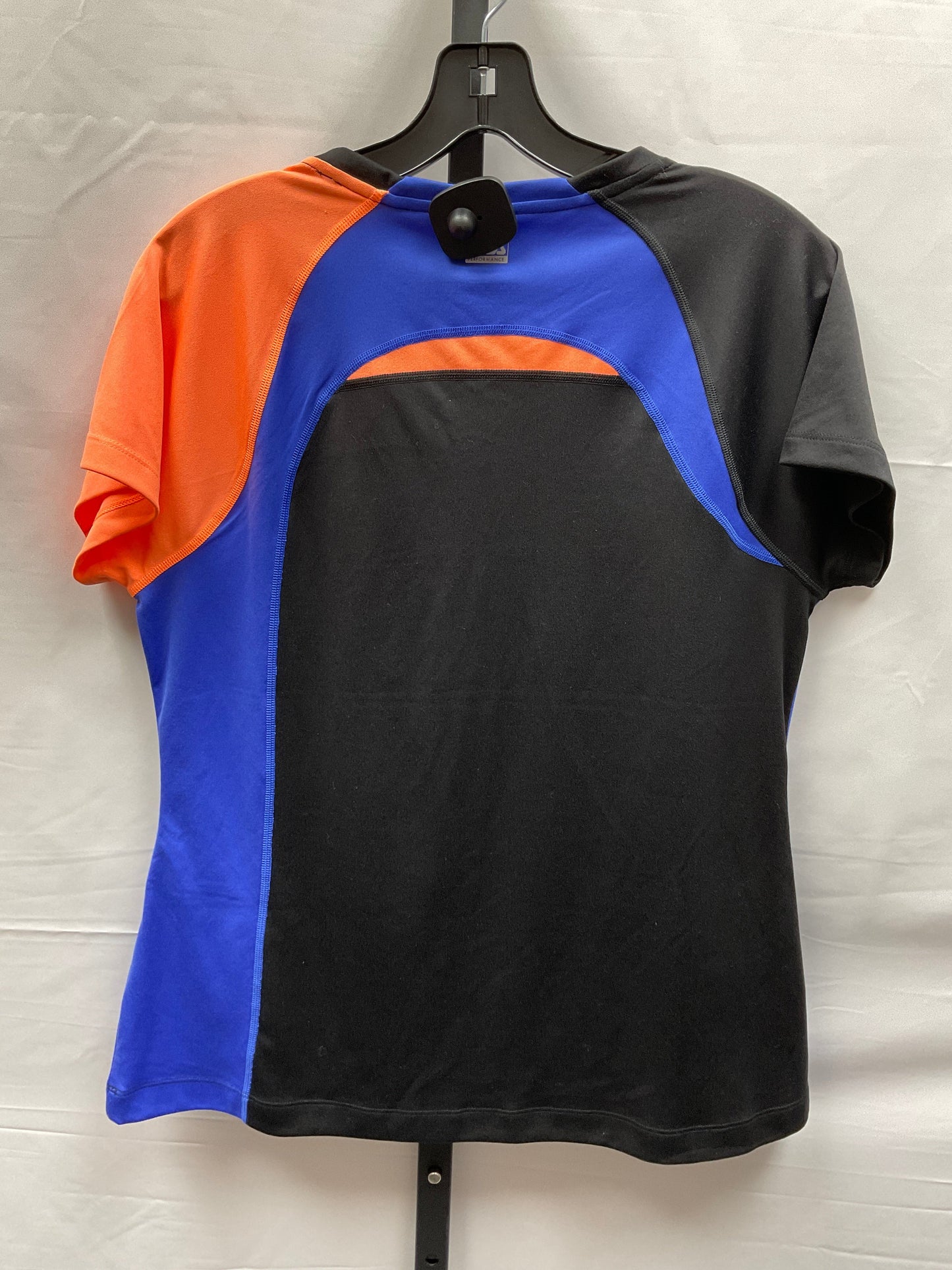 Black & Blue Athletic Top Short Sleeve Fila, Size L