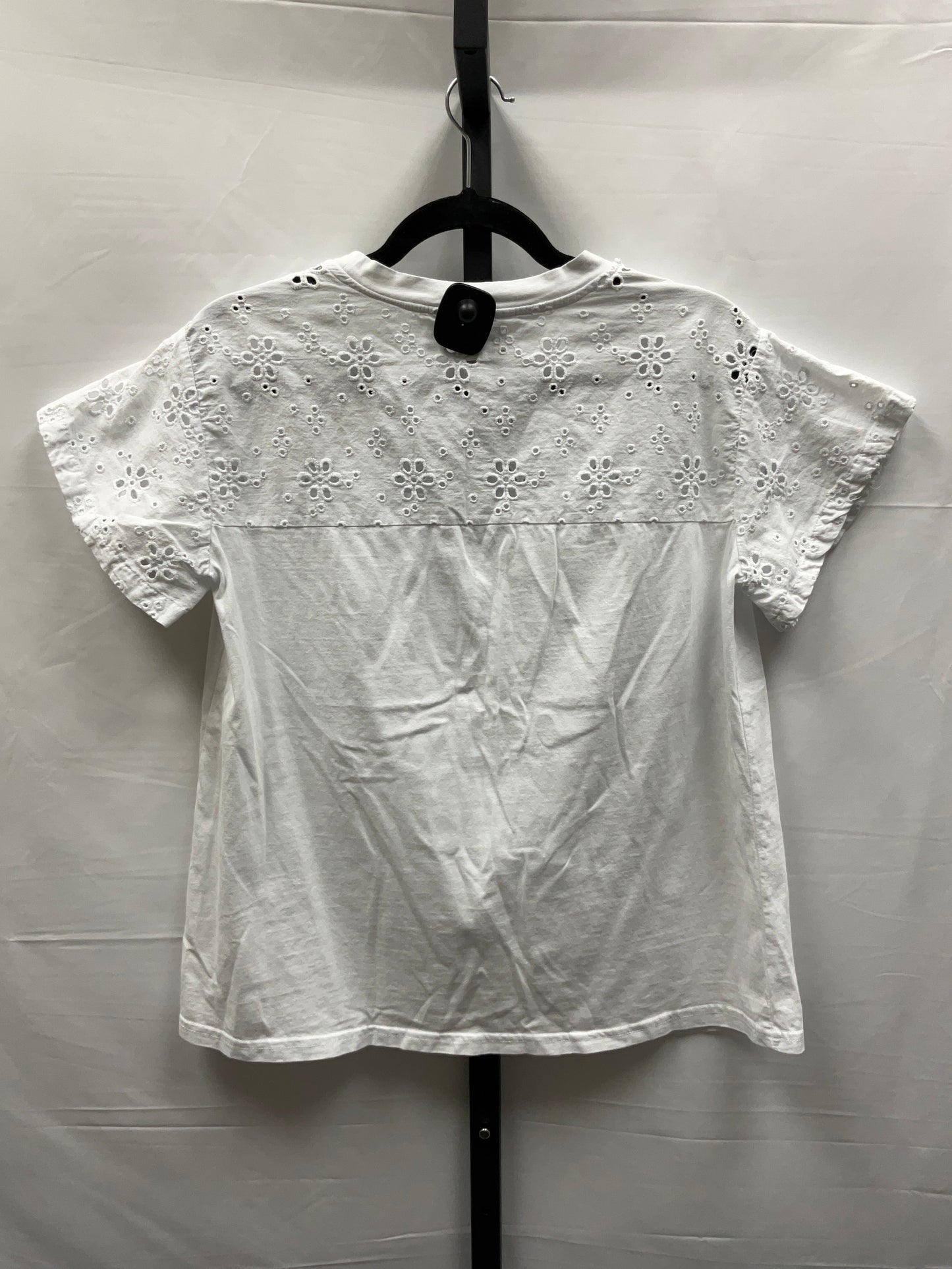 White Top Short Sleeve Time And Tru, Size S