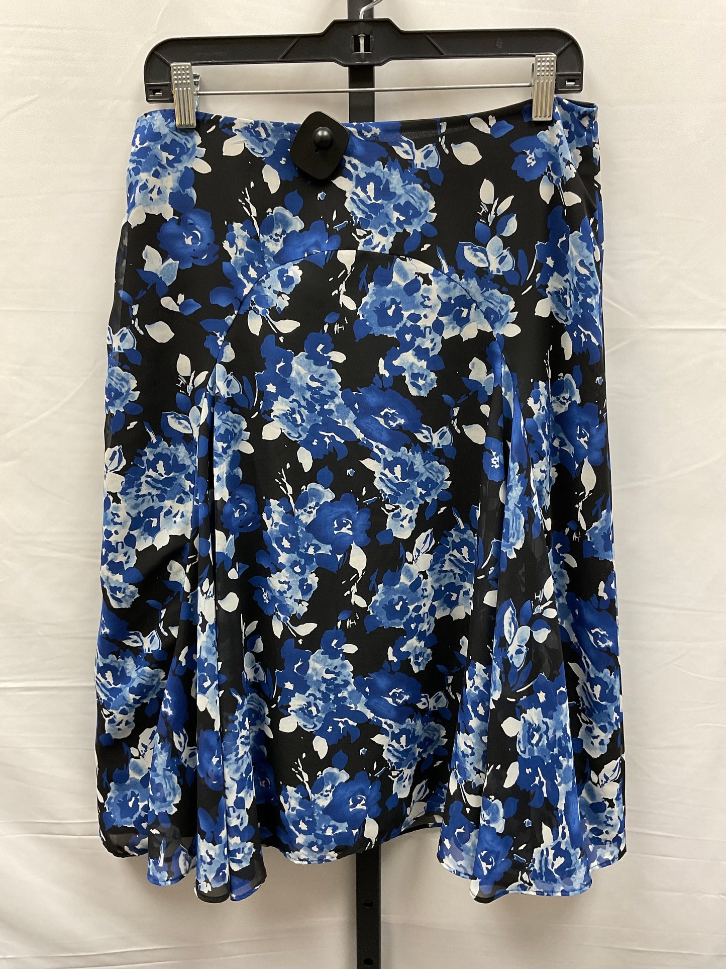 Black & Blue Skirt Midi Nine West, Size 8