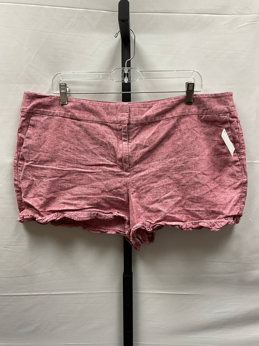 Red Shorts Loft, Size 16