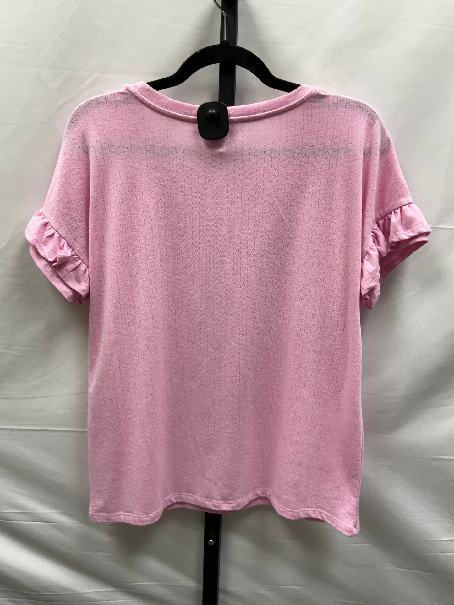 Pink Top Short Sleeve Jane And Delancey, Size M