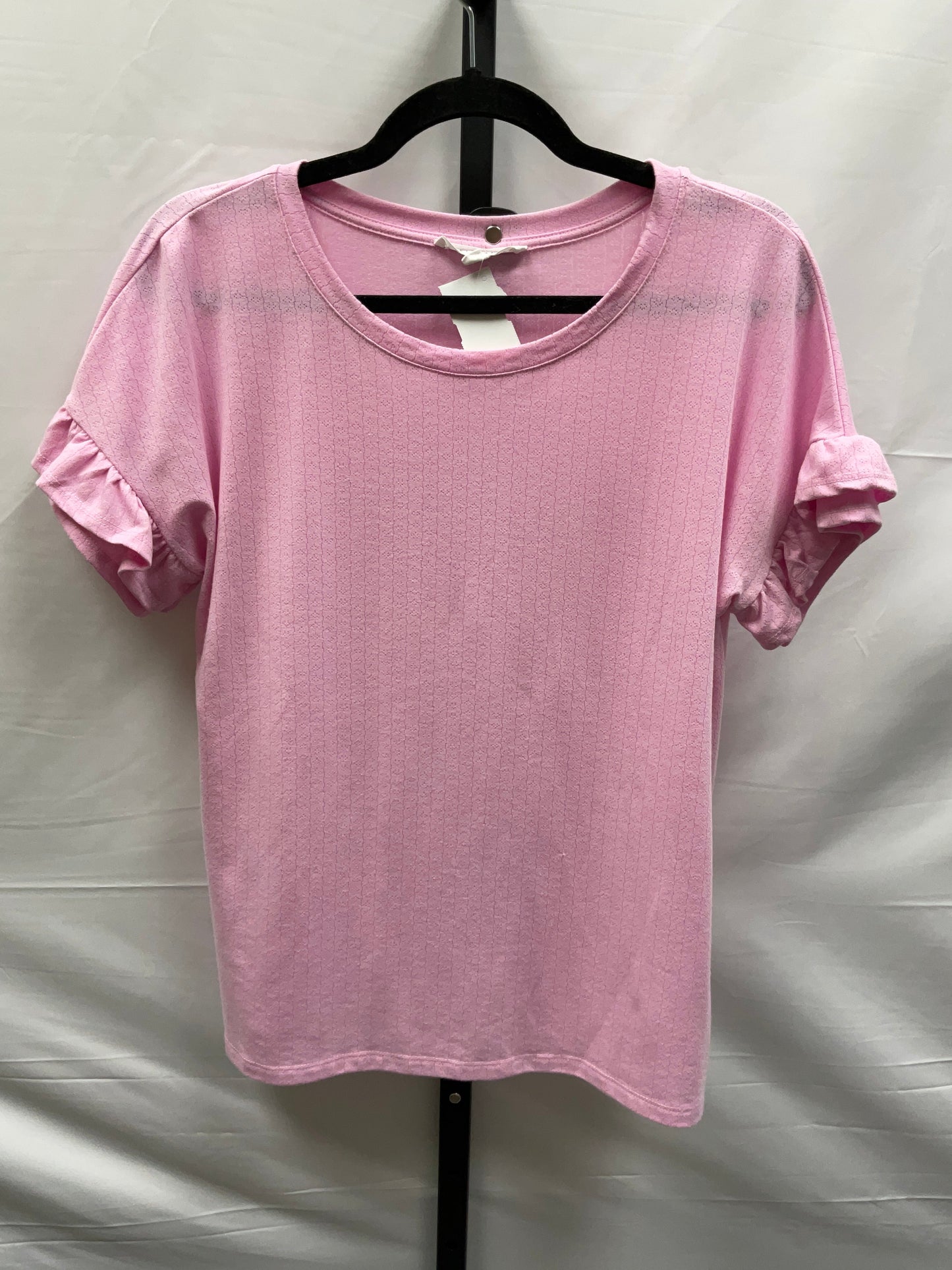 Pink Top Short Sleeve Jane And Delancey, Size M