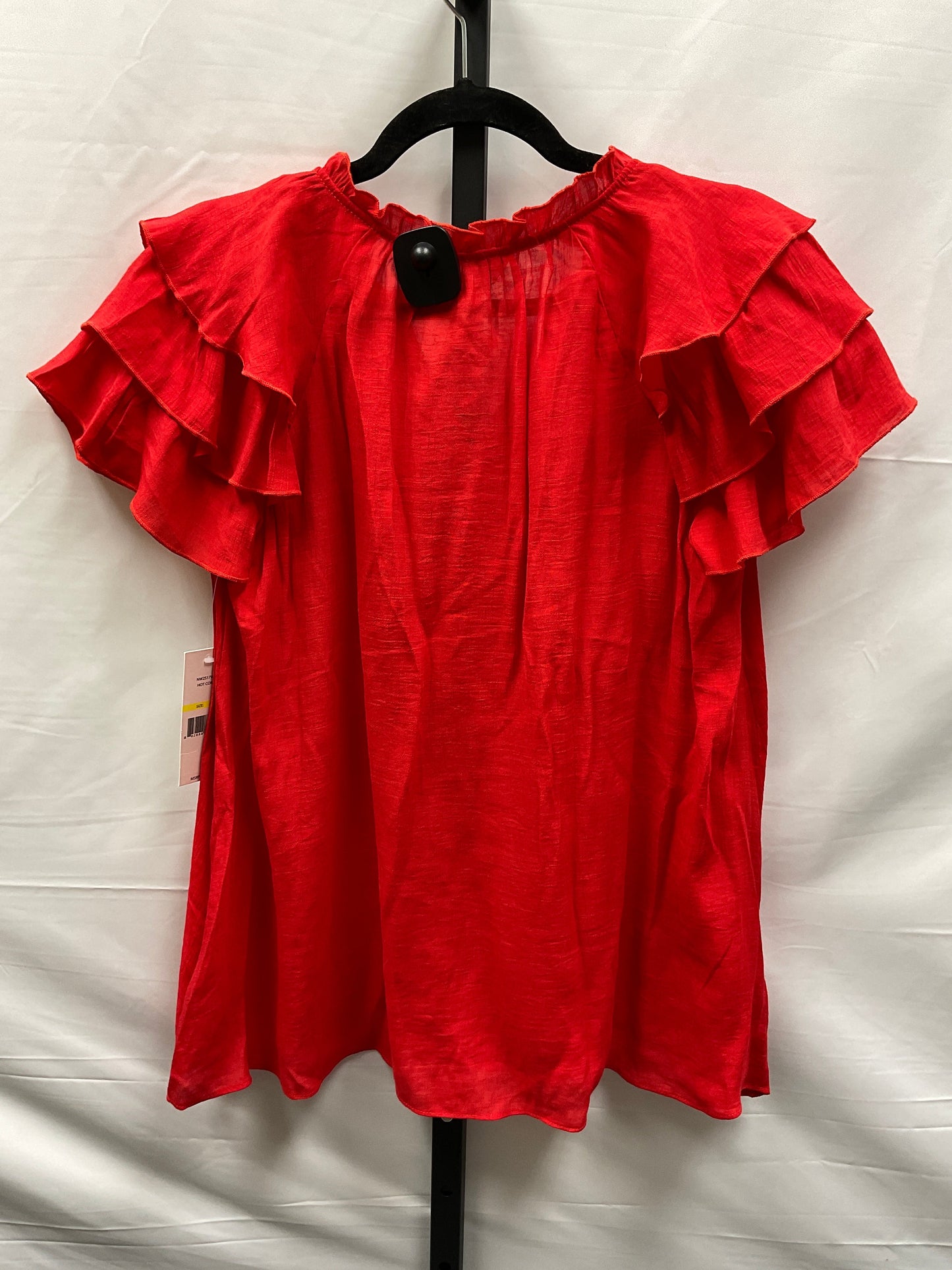 Red Top Short Sleeve Nanette By Nanette Lepore, Size M