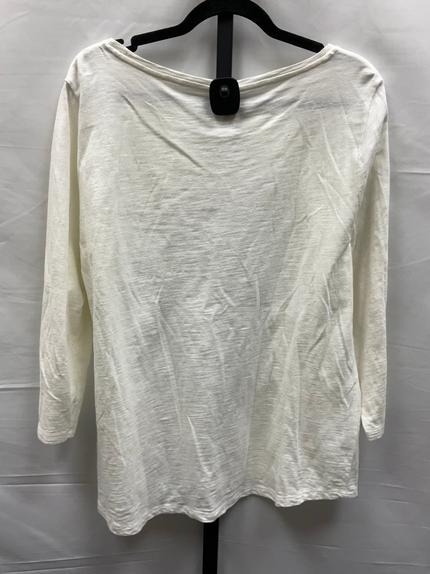 White Top Long Sleeve Talbots, Size Xl