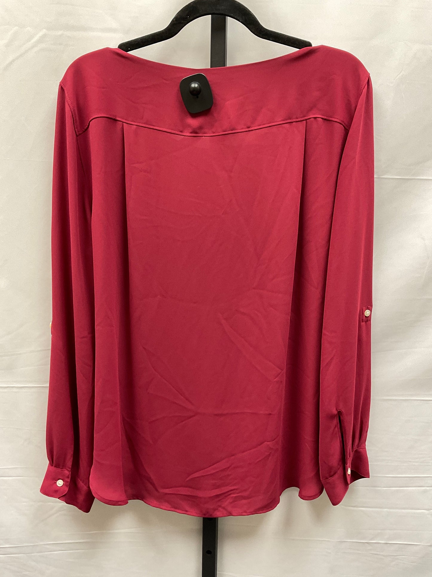 Red Top Long Sleeve Loft, Size Xl