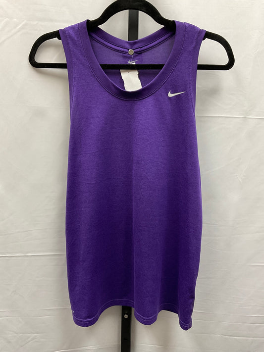 Purple Athletic Tank Top Nike Apparel, Size L