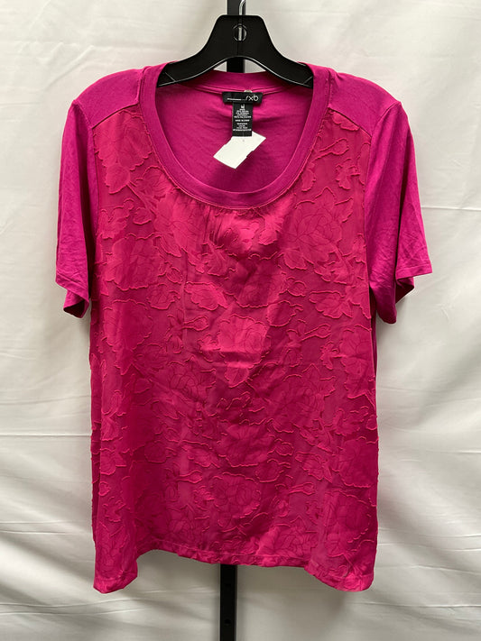 Pink Top Short Sleeve Rxb, Size M