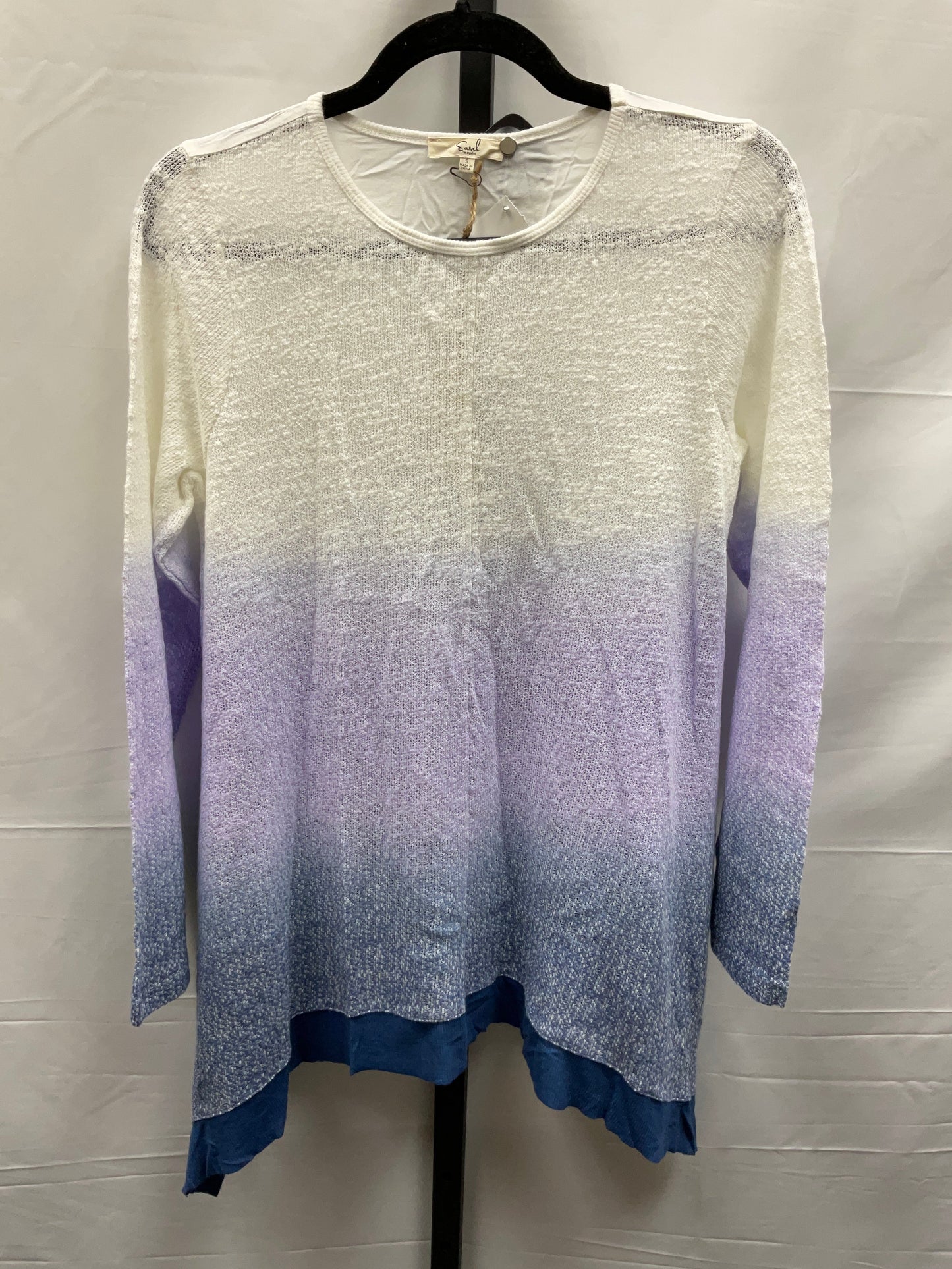 Ombre Print Top Long Sleeve Easel, Size S