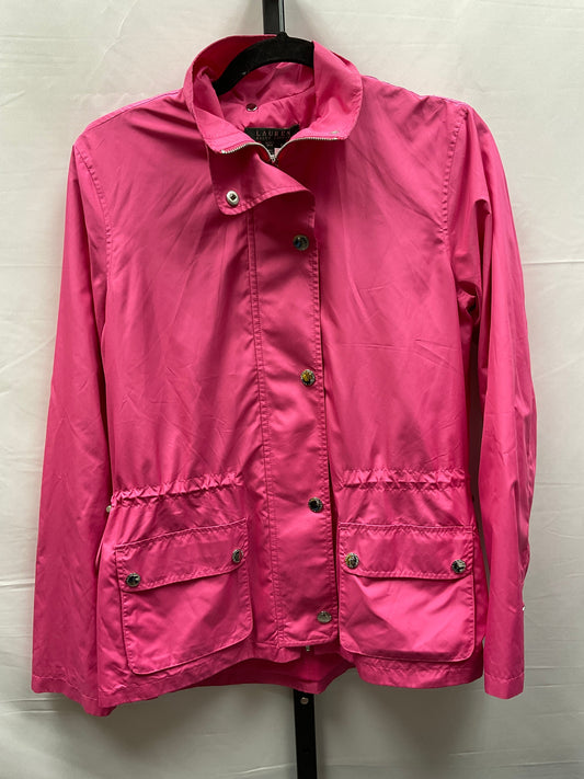 Pink Jacket Windbreaker Lauren By Ralph Lauren, Size S