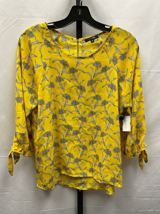 White & Yellow Top Long Sleeve Papermoon, Size M