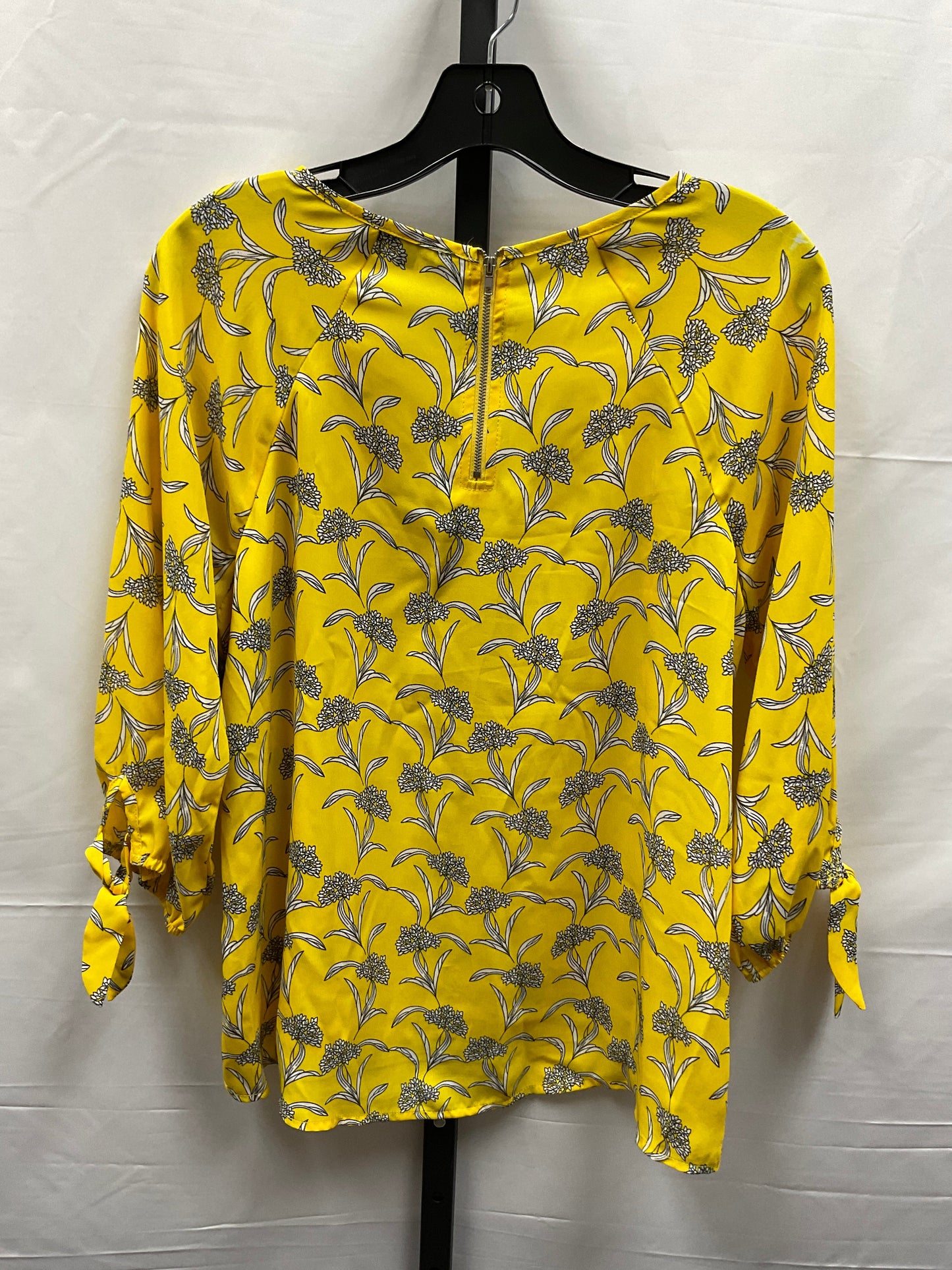 White & Yellow Top Long Sleeve Papermoon, Size M