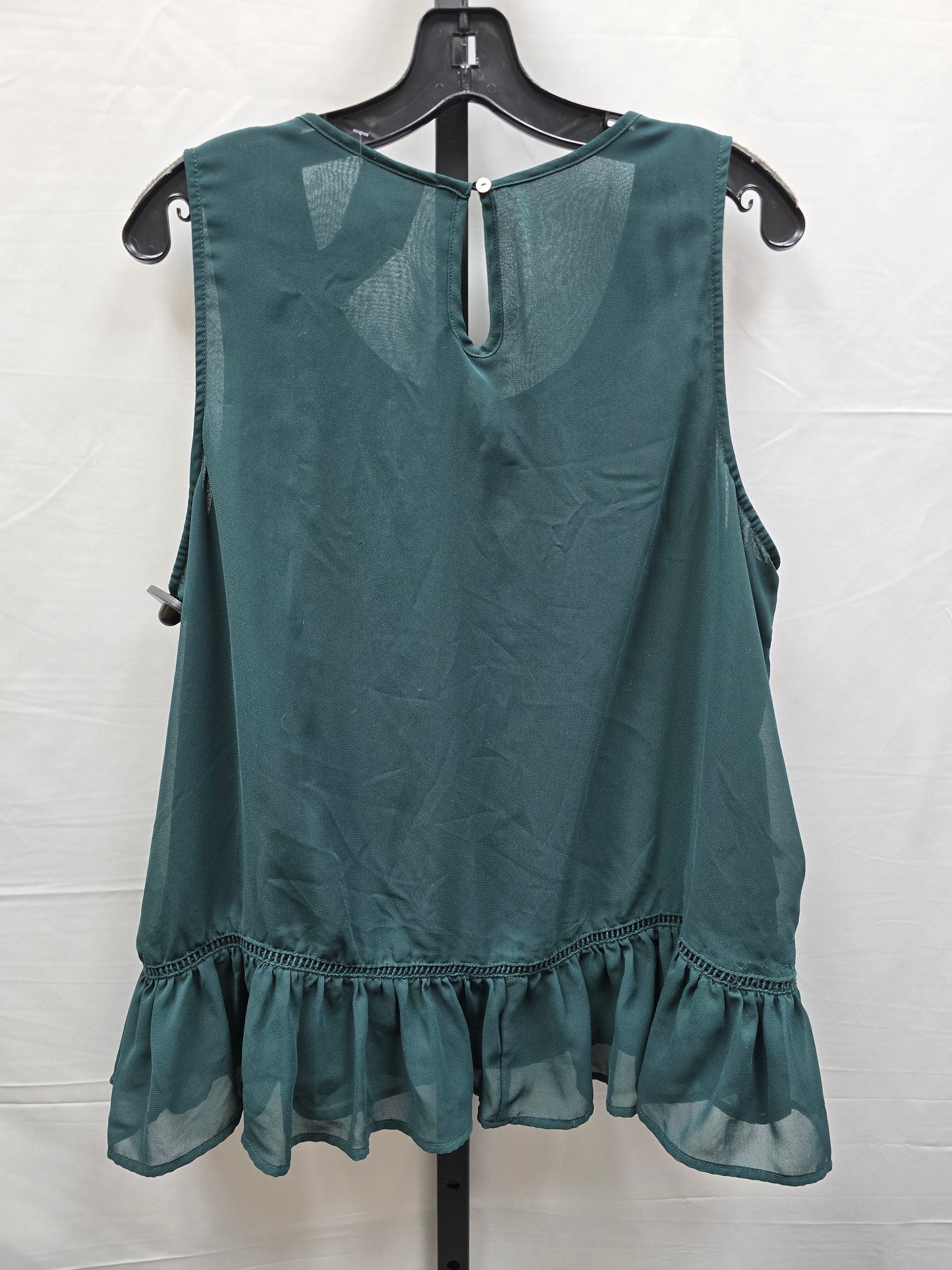 Green Top Sleeveless Knox Rose, Size Xxl