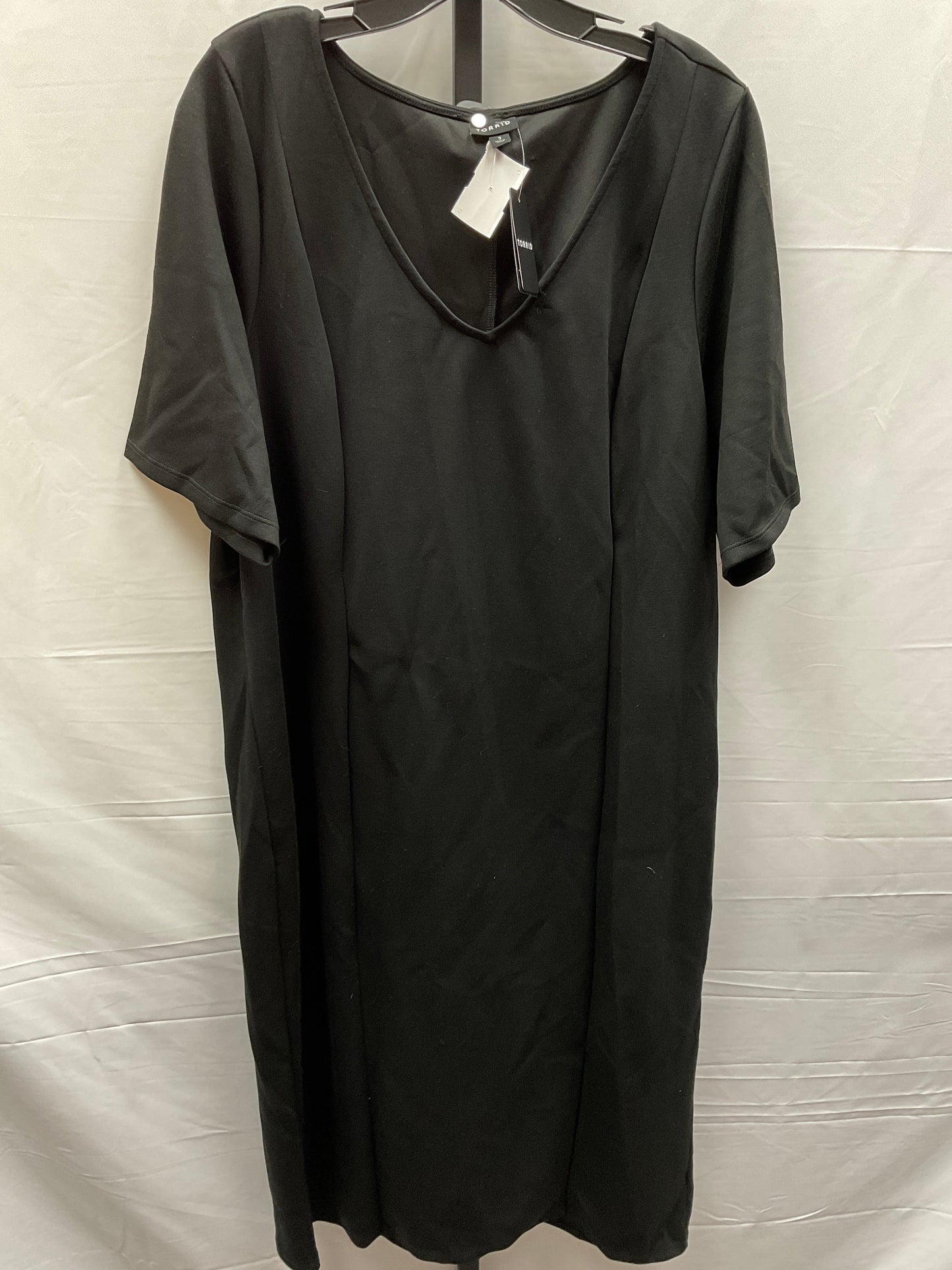 Black Dress Casual Midi Torrid, Size 3x