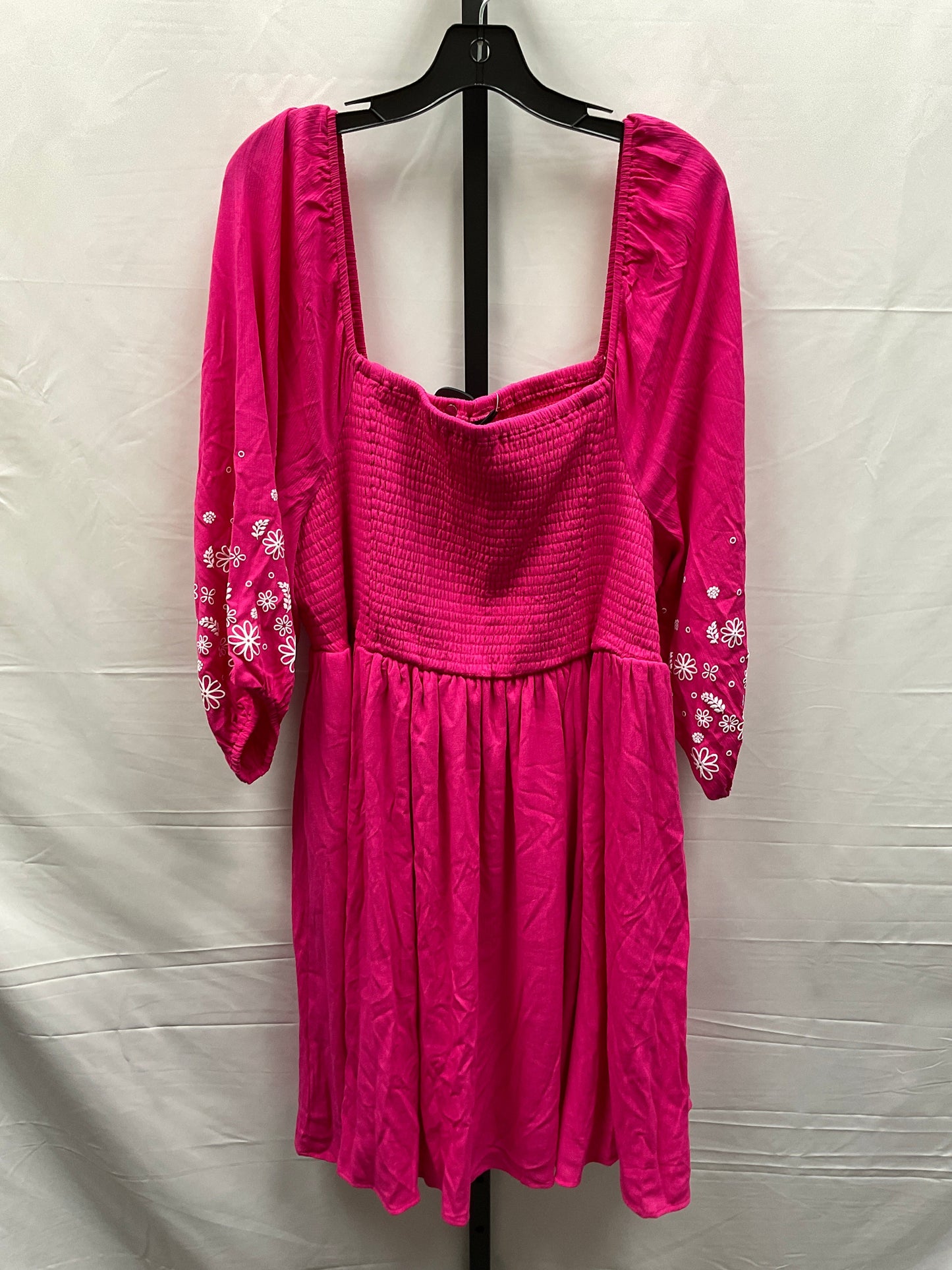 Pink Dress Casual Midi Torrid, Size 3x