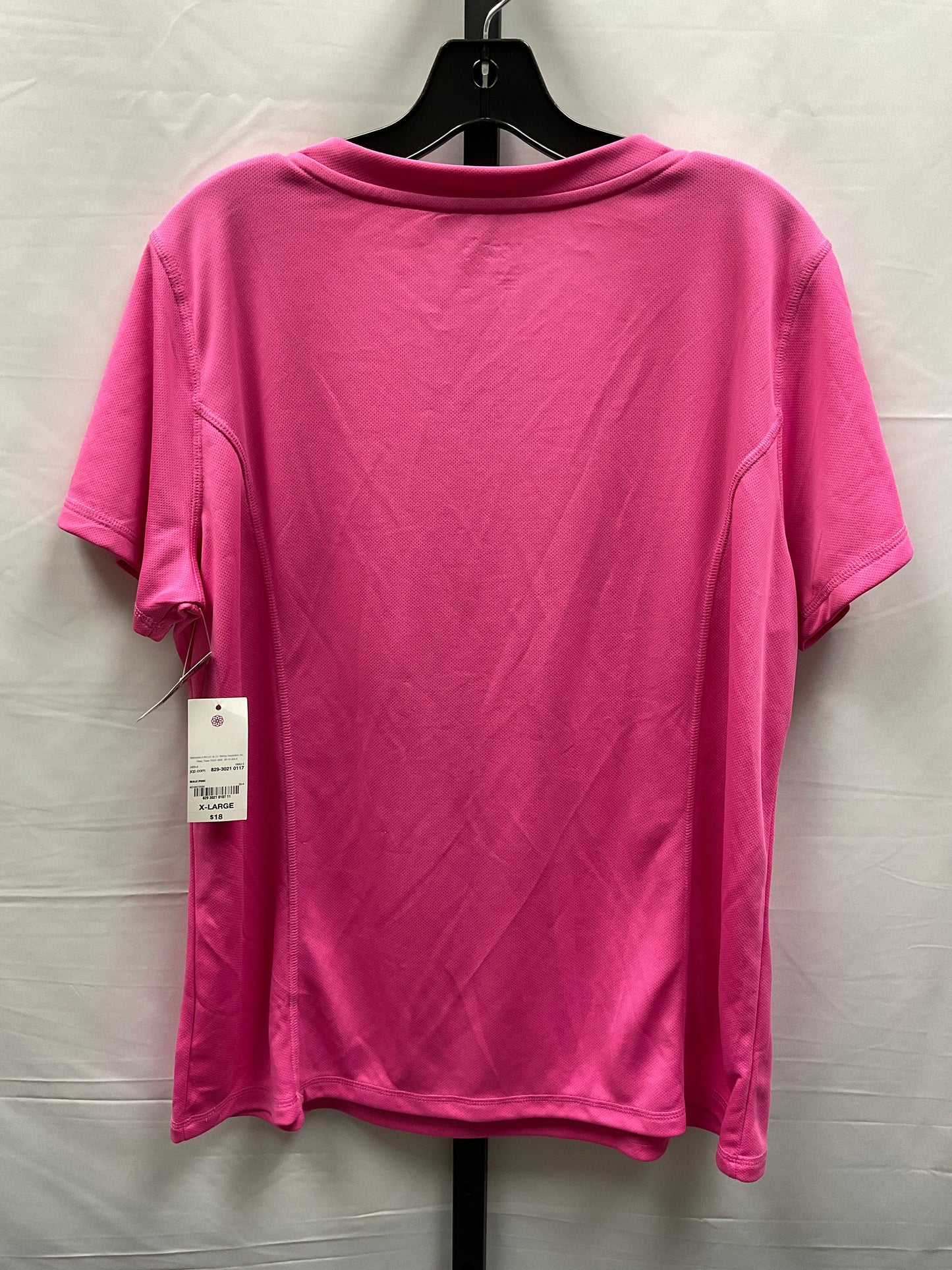 Pink Athletic Top Short Sleeve Made For Life, Size Xl