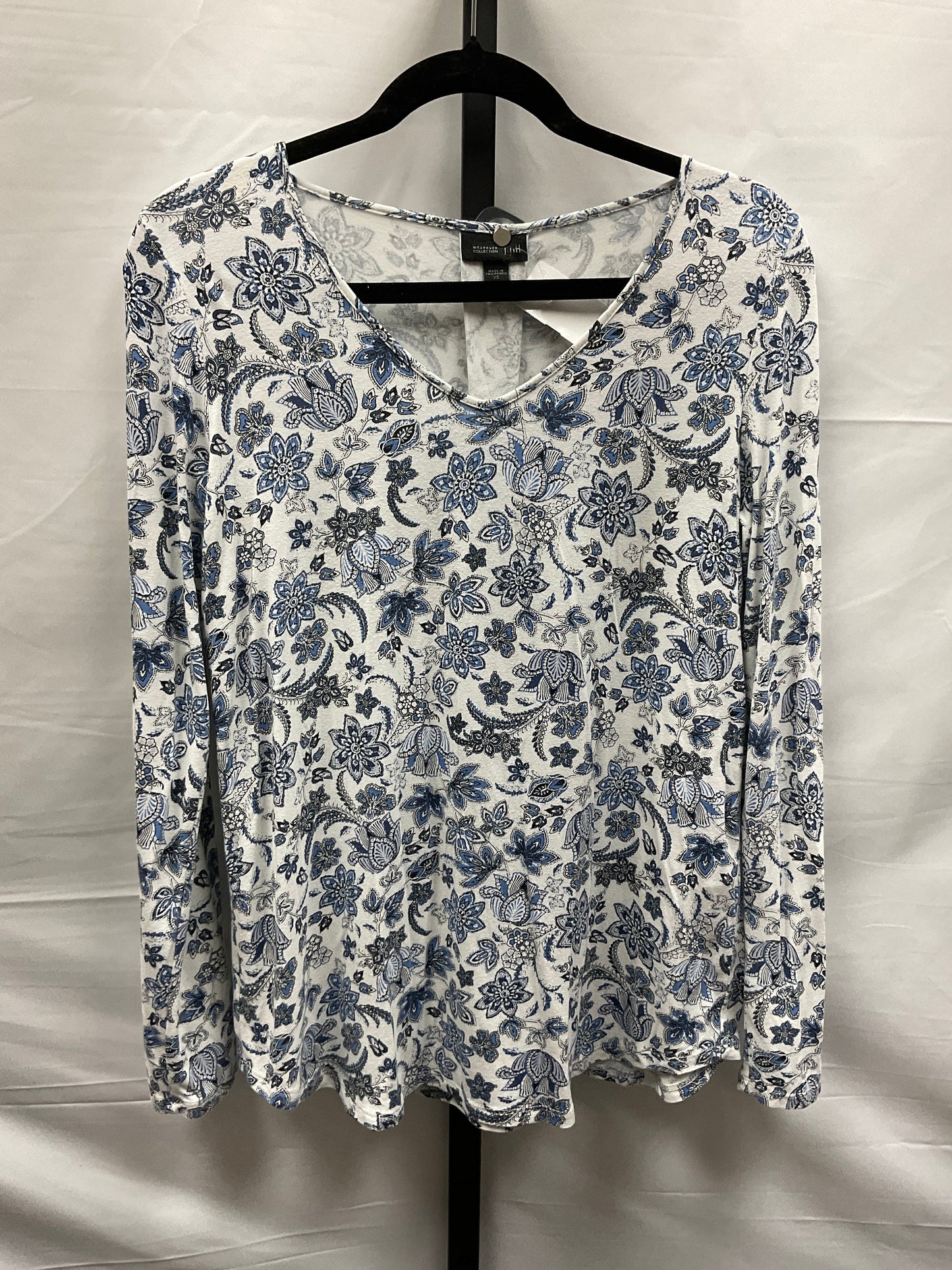 Floral Print Top Long Sleeve J. Jill, Size Xs