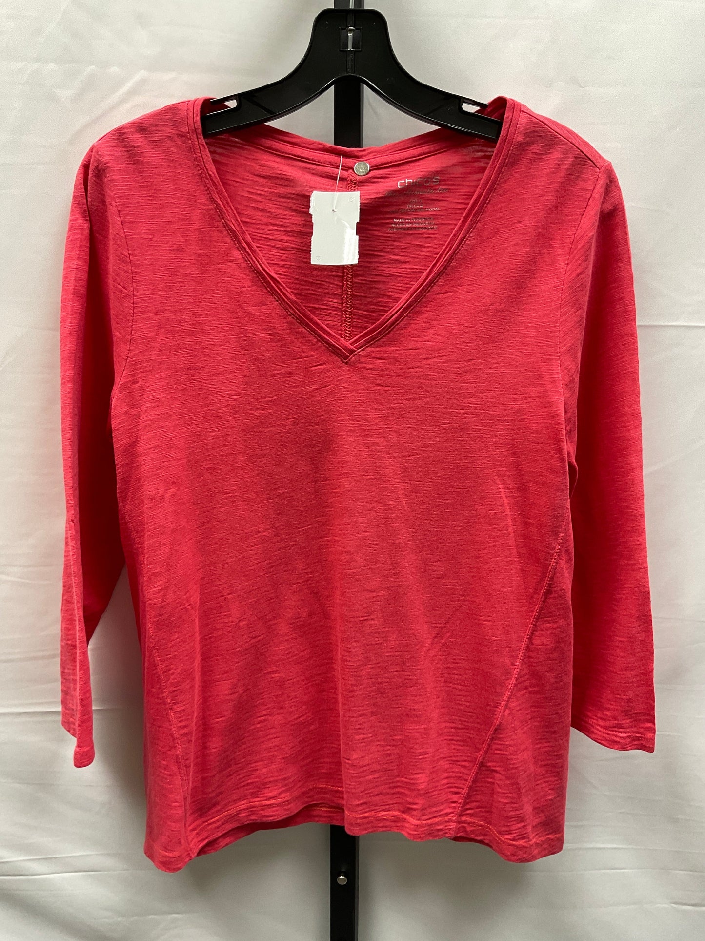 Red Top Long Sleeve Chicos, Size S