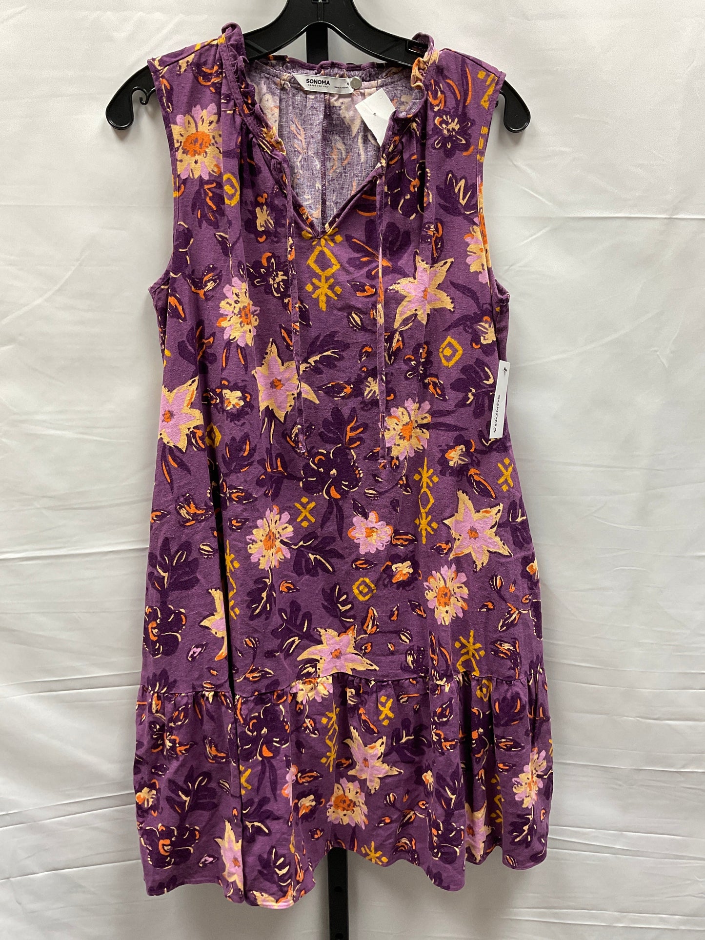 Purple Dress Casual Short Sonoma, Size M