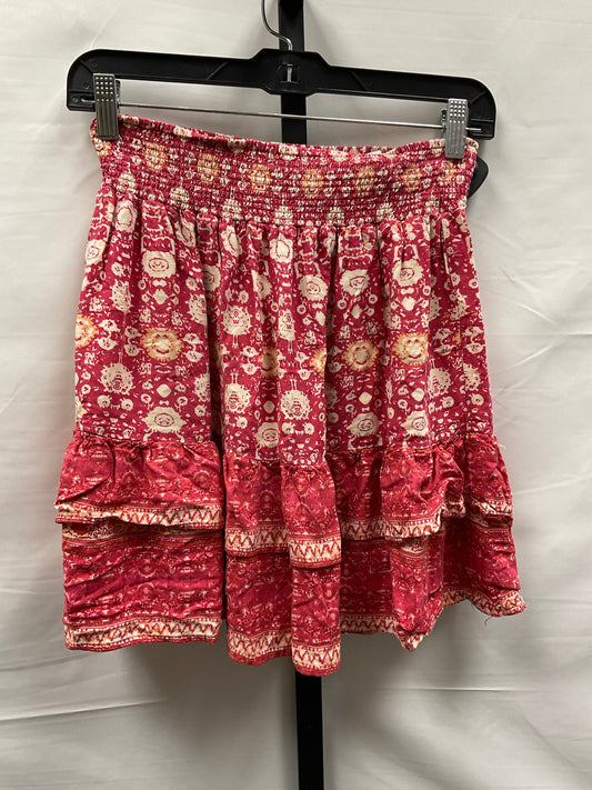 Red & Tan Skirt Mini & Short Cynthia Rowley, Size S