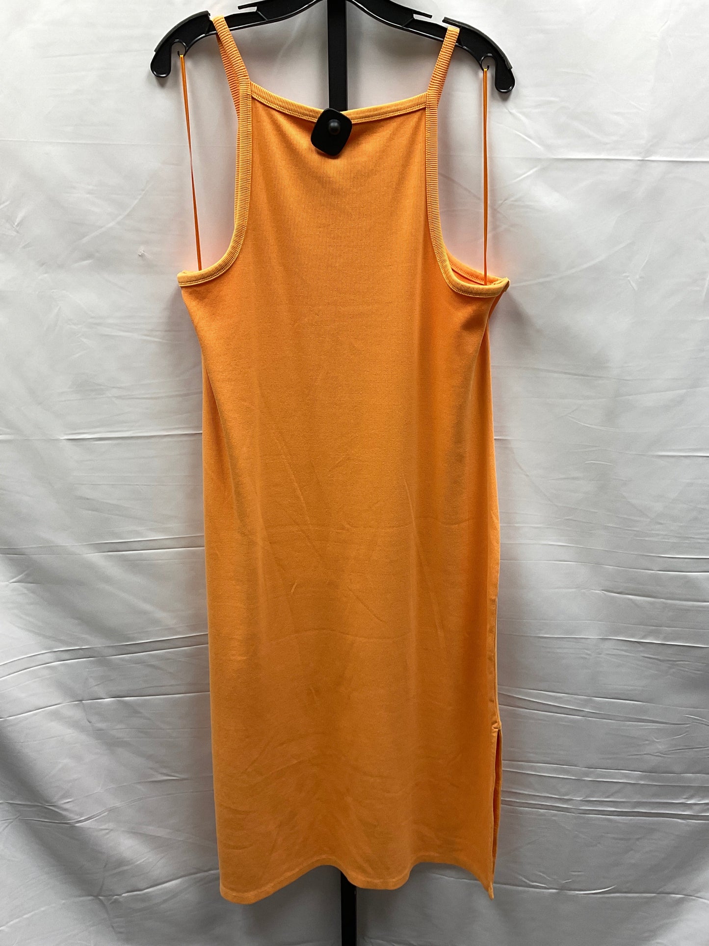 Orange Dress Casual Midi Old Navy, Size Xxl