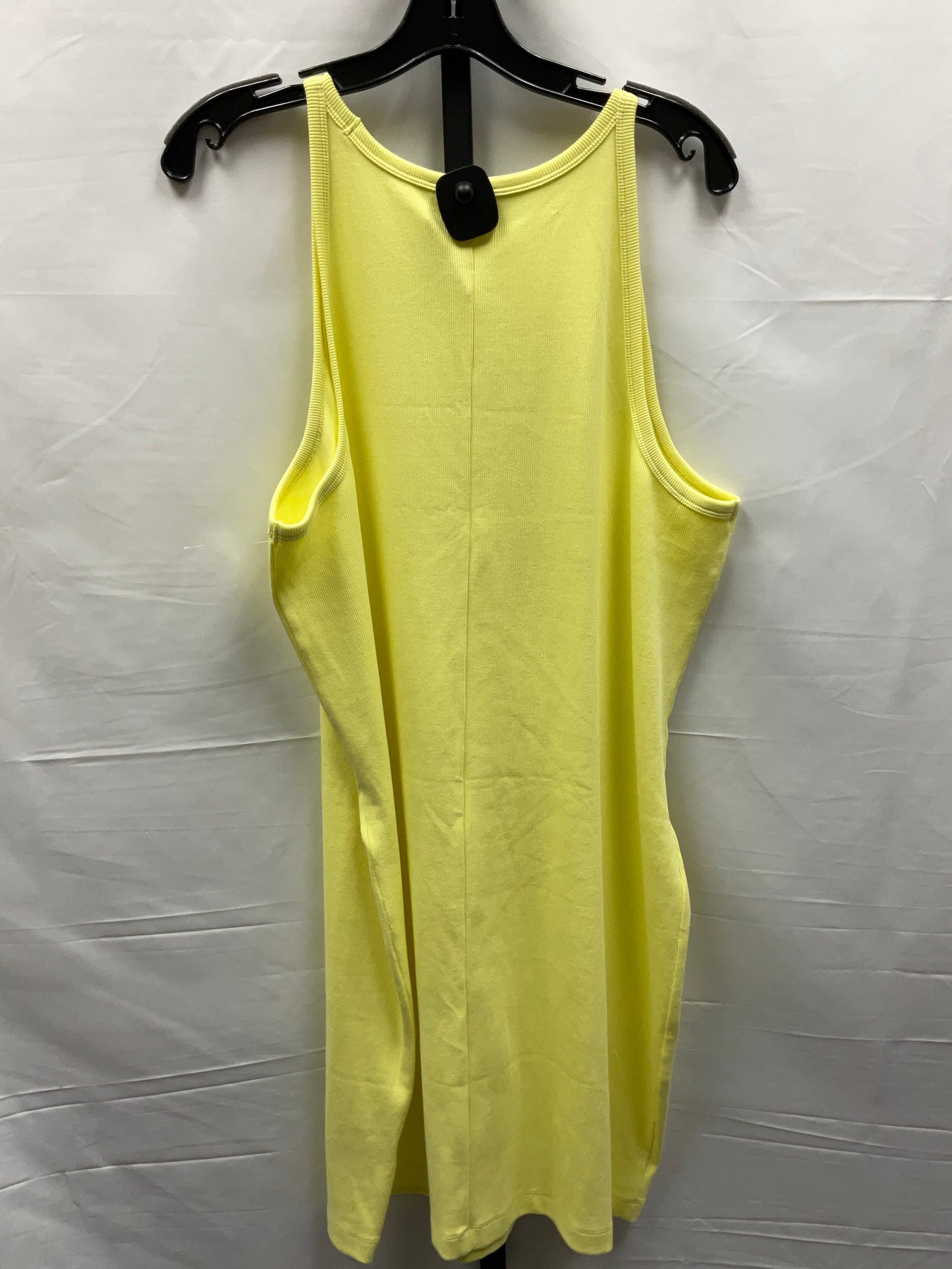 Yellow Dress Casual Midi Old Navy, Size 3x