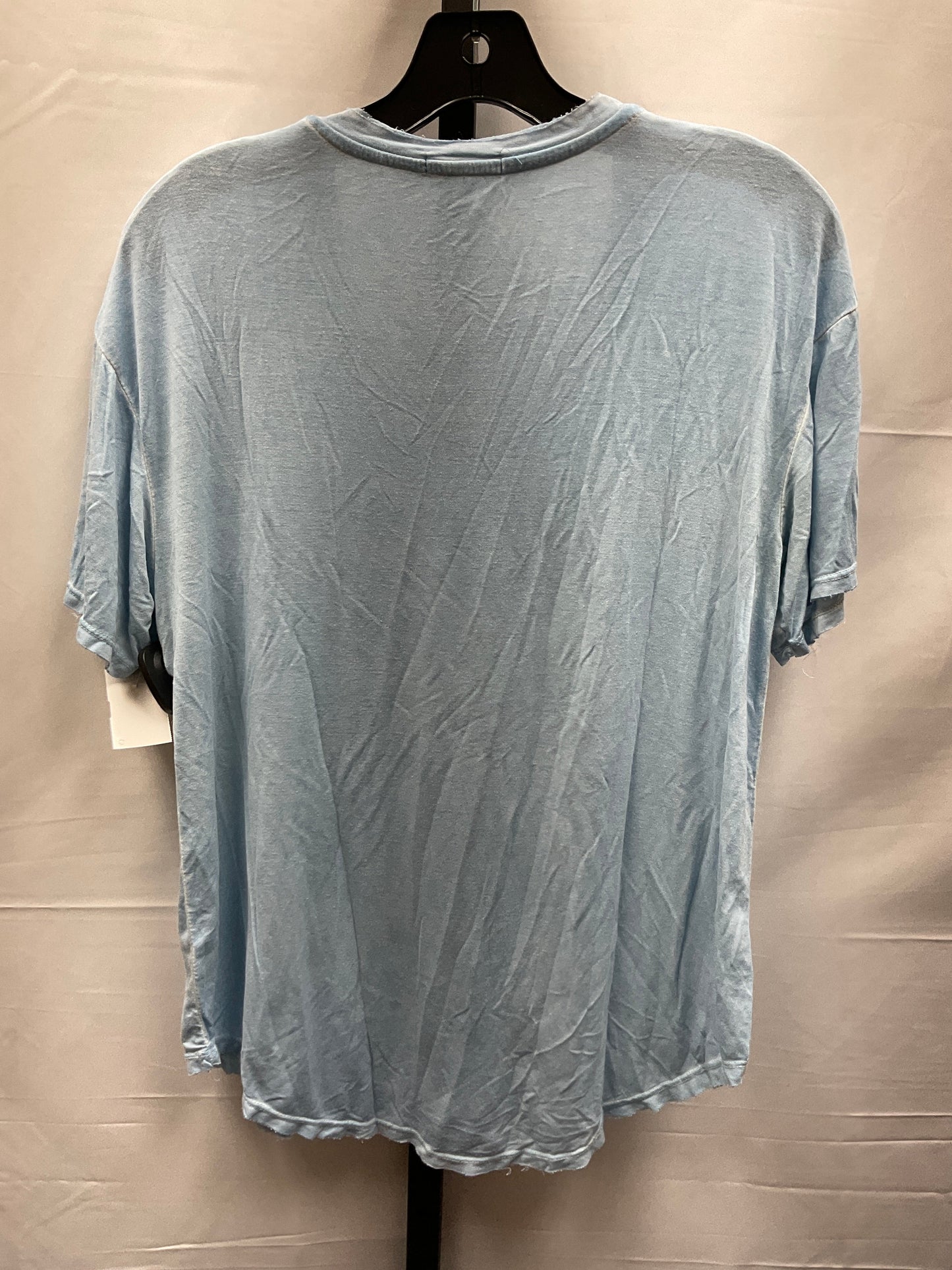 Blue Top Short Sleeve Basic Abound, Size S