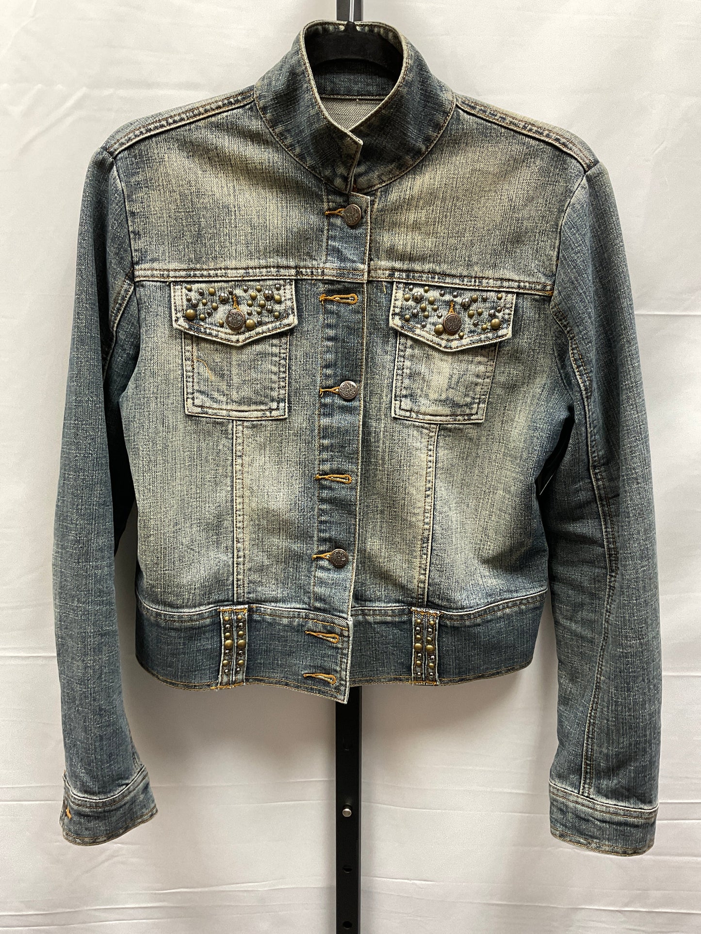 Blue Denim Jacket Denim Clothes Mentor, Size M