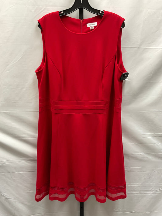 Red Dress Work Calvin Klein, Size 1x