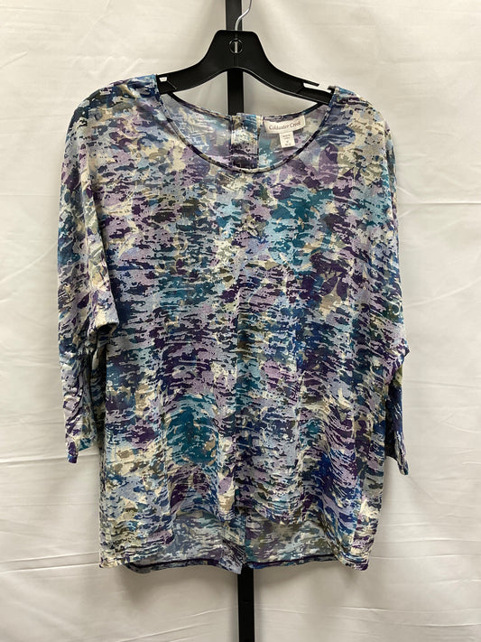 Multi-colored Top Long Sleeve Coldwater Creek, Size M