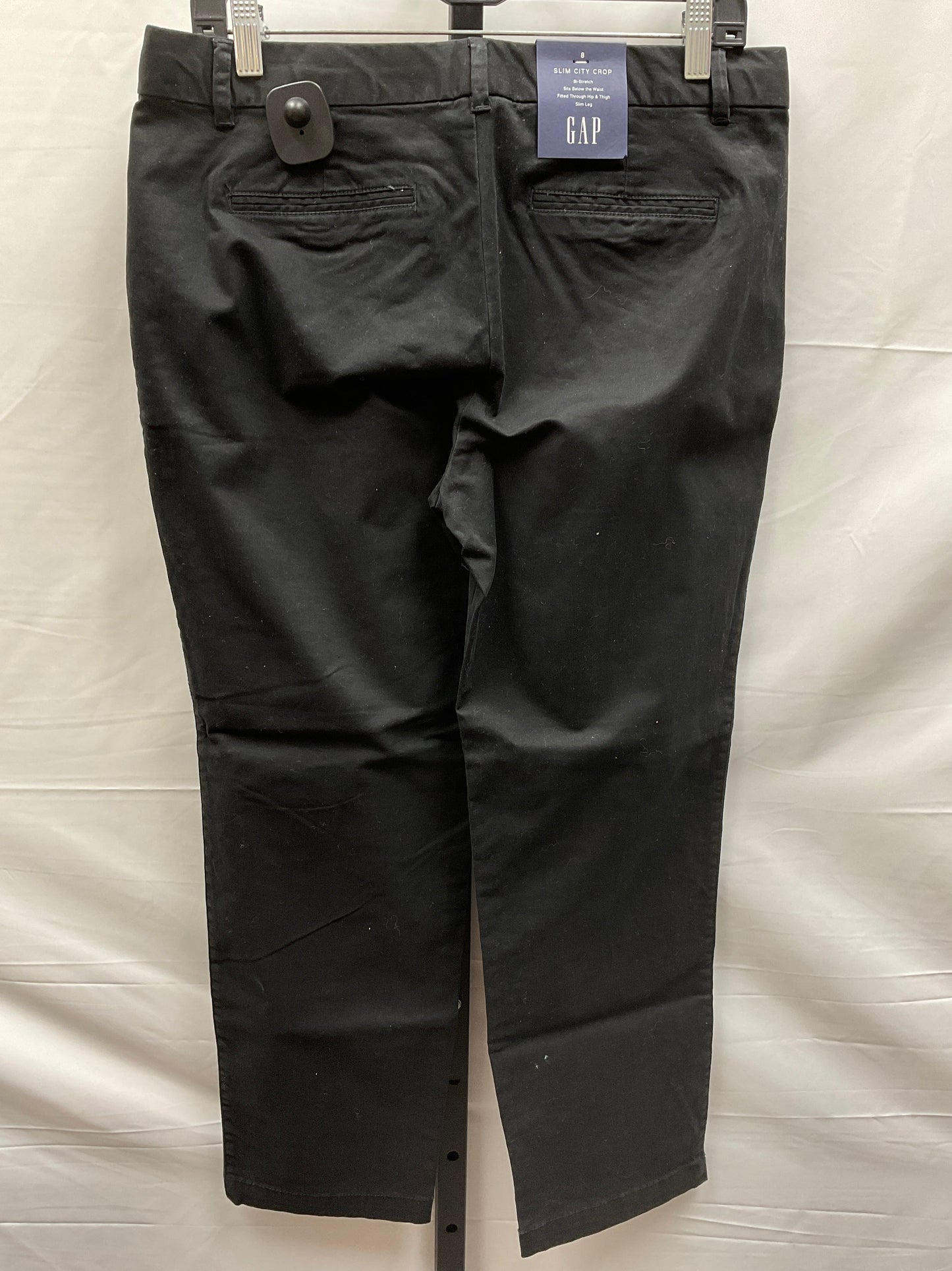 Black Pants Cropped Gap, Size 8