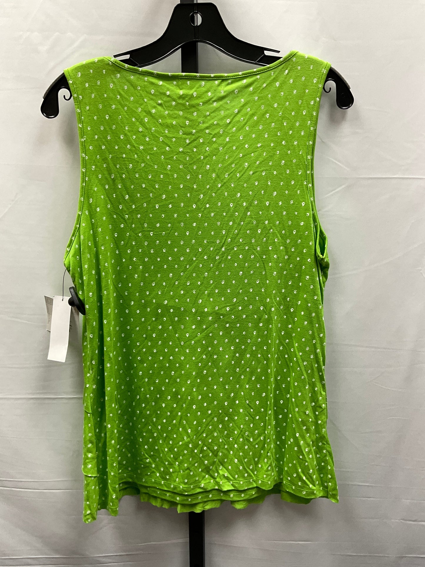 Green Top Sleeveless Liz Claiborne, Size L