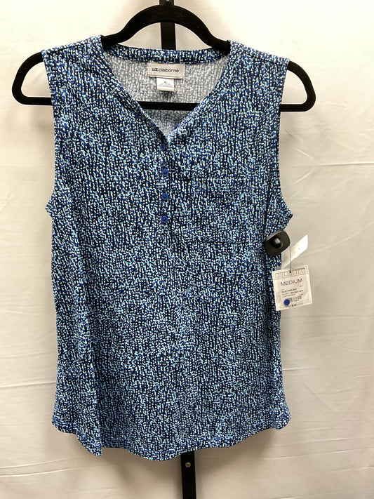 Blue Top Sleeveless Liz Claiborne, Size M