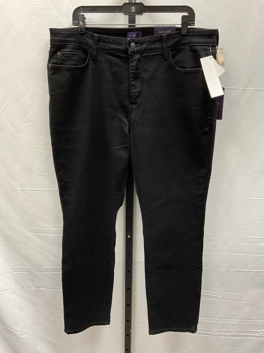 Black Jeans Designer Not Your Daughters Jeans, Size 16